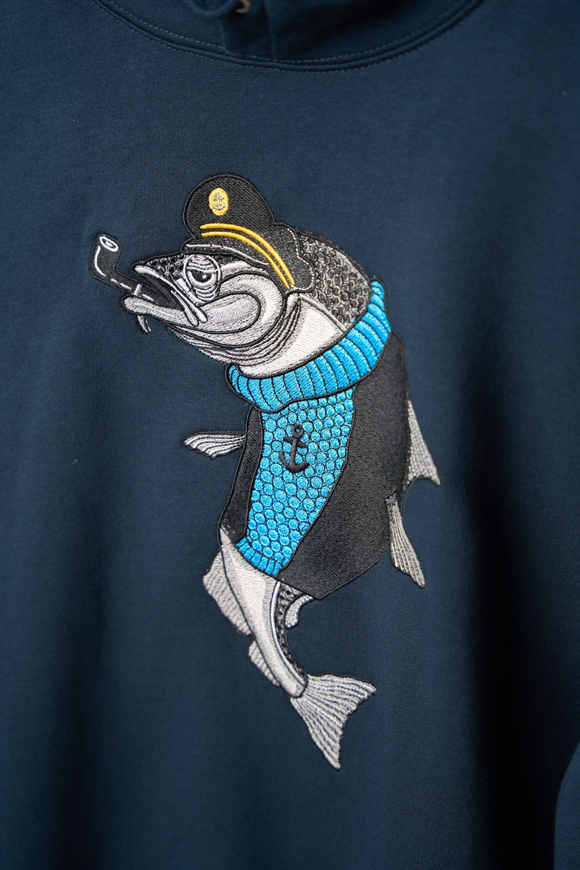 LAKOR Haddock Hoodie Sweatshirt Blueberry