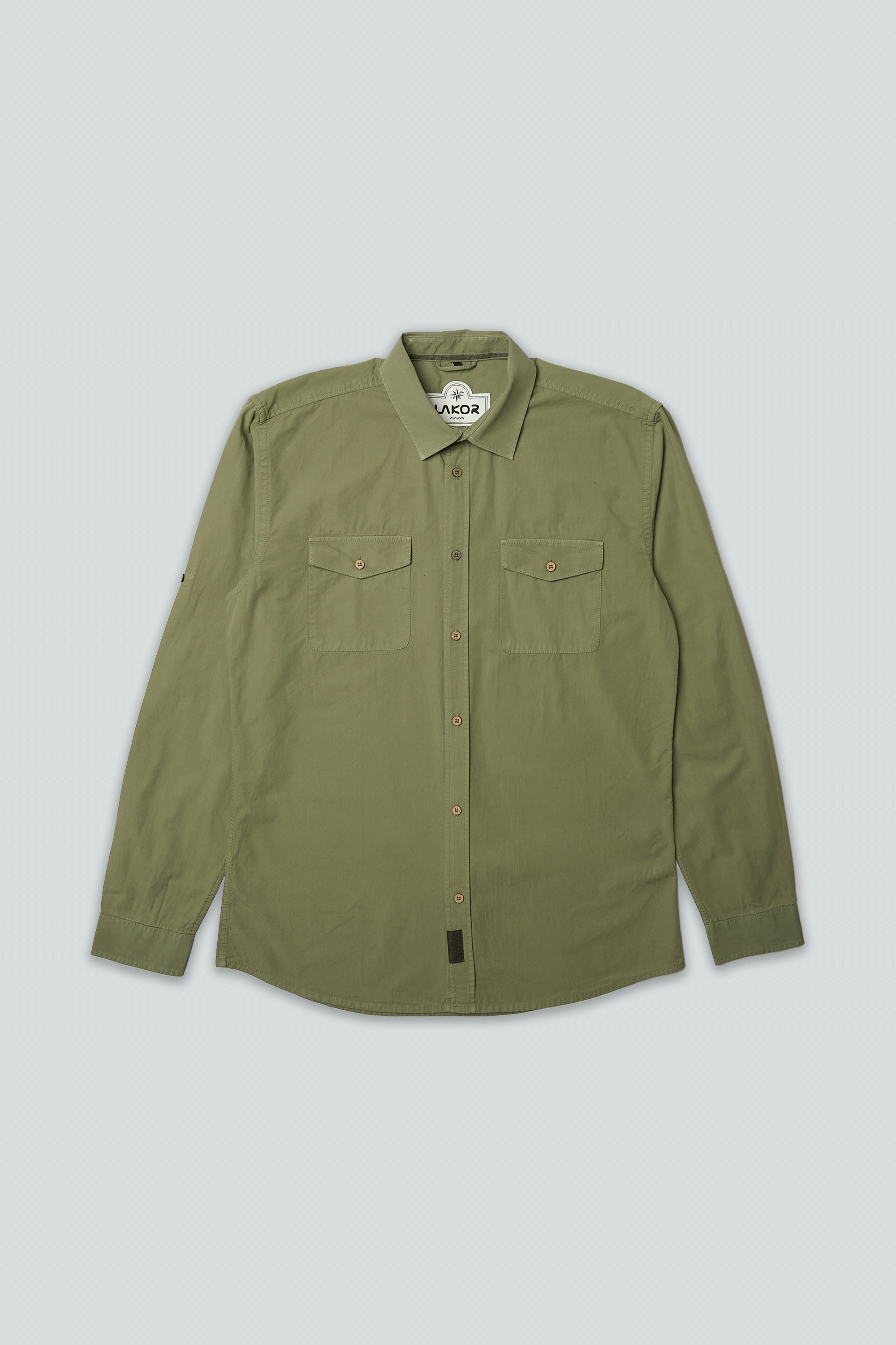 LAKOR Klein Shirt Shirt Deep Lichen Green