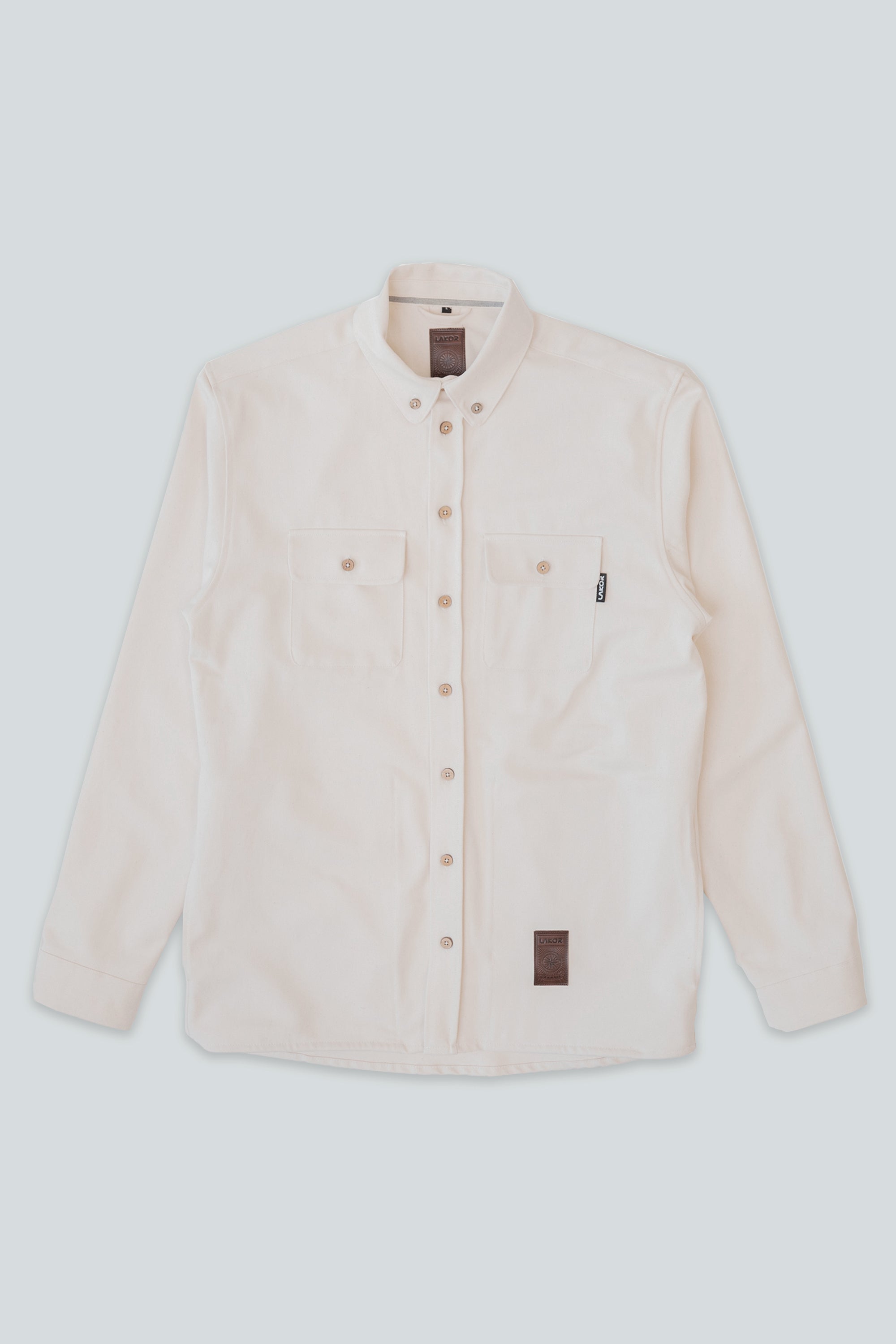 LAKOR Knokkel Shirt Overshirt Creme