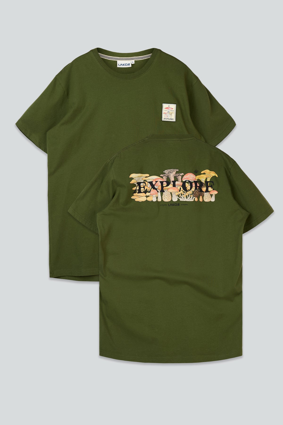 LAKOR Mushroom Forest T-shirt T-Shirt Riffle Green