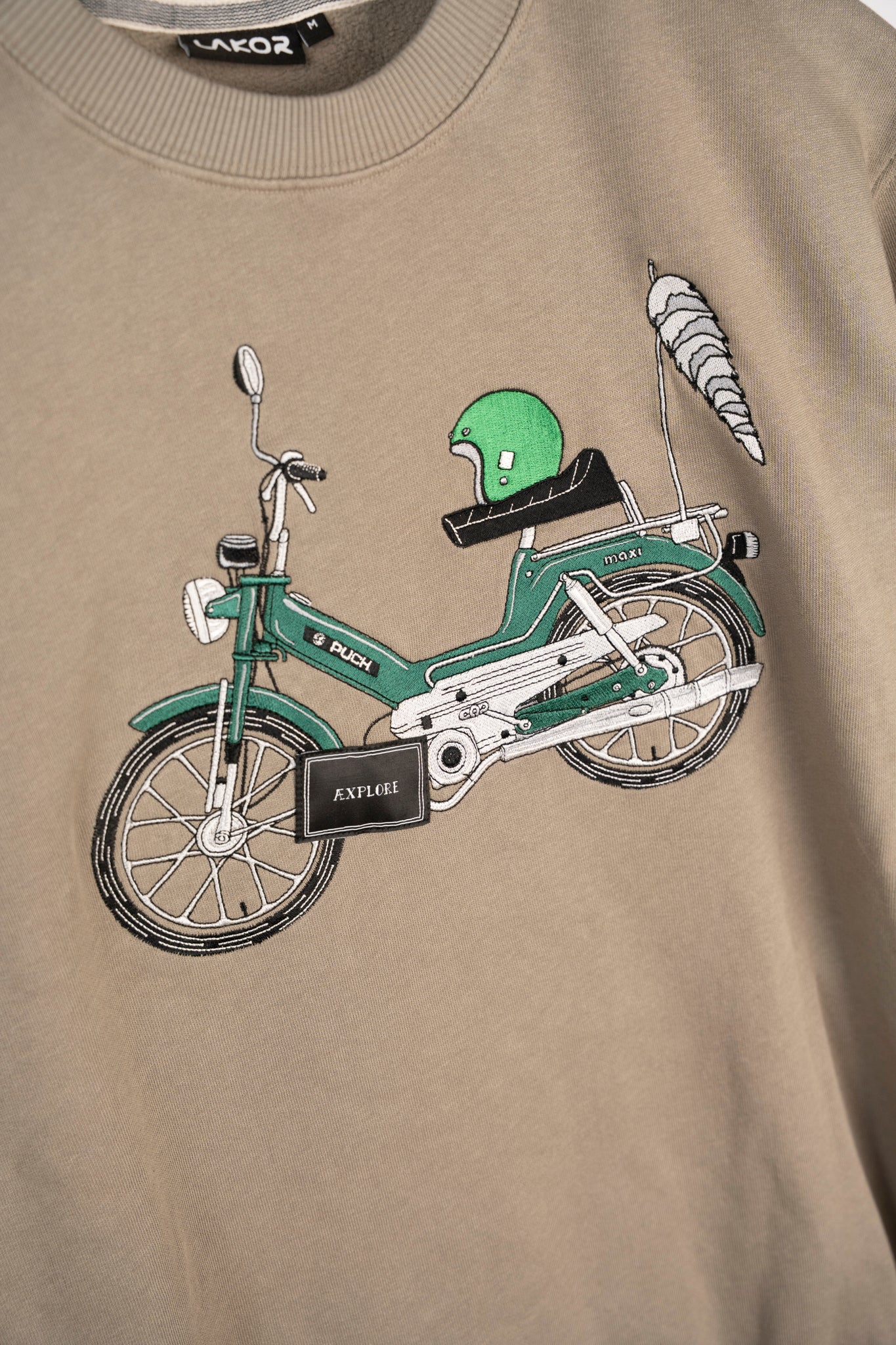 Lappet Maxi Crewneck (Fallen Rock)