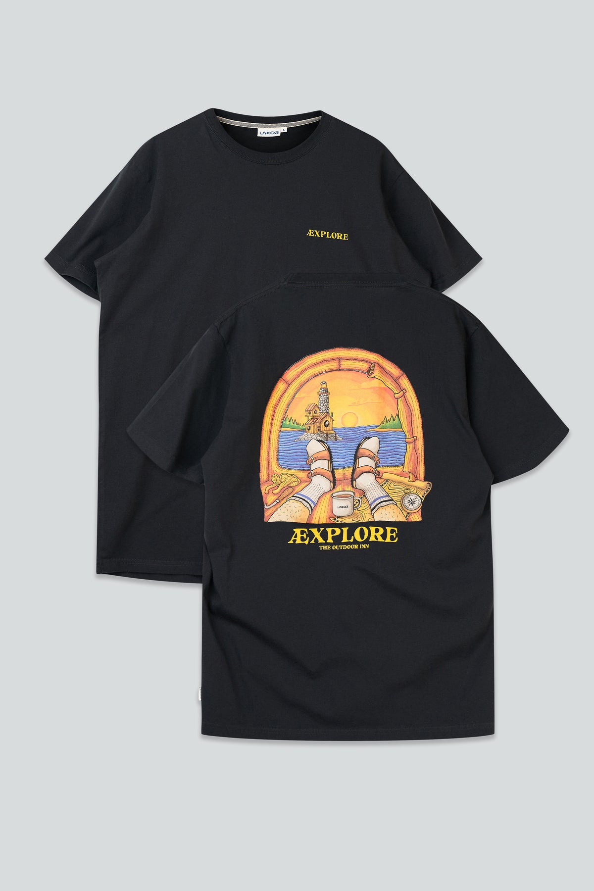 LAKOR Room with a View T-shirt T-Shirt Moonless Night