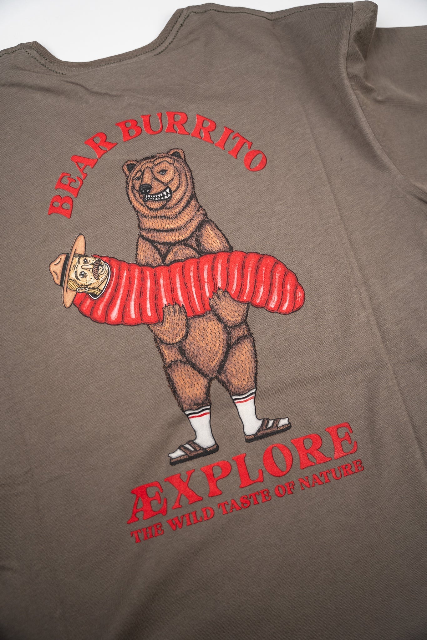 Bear Burrito T-shirt (Morel)