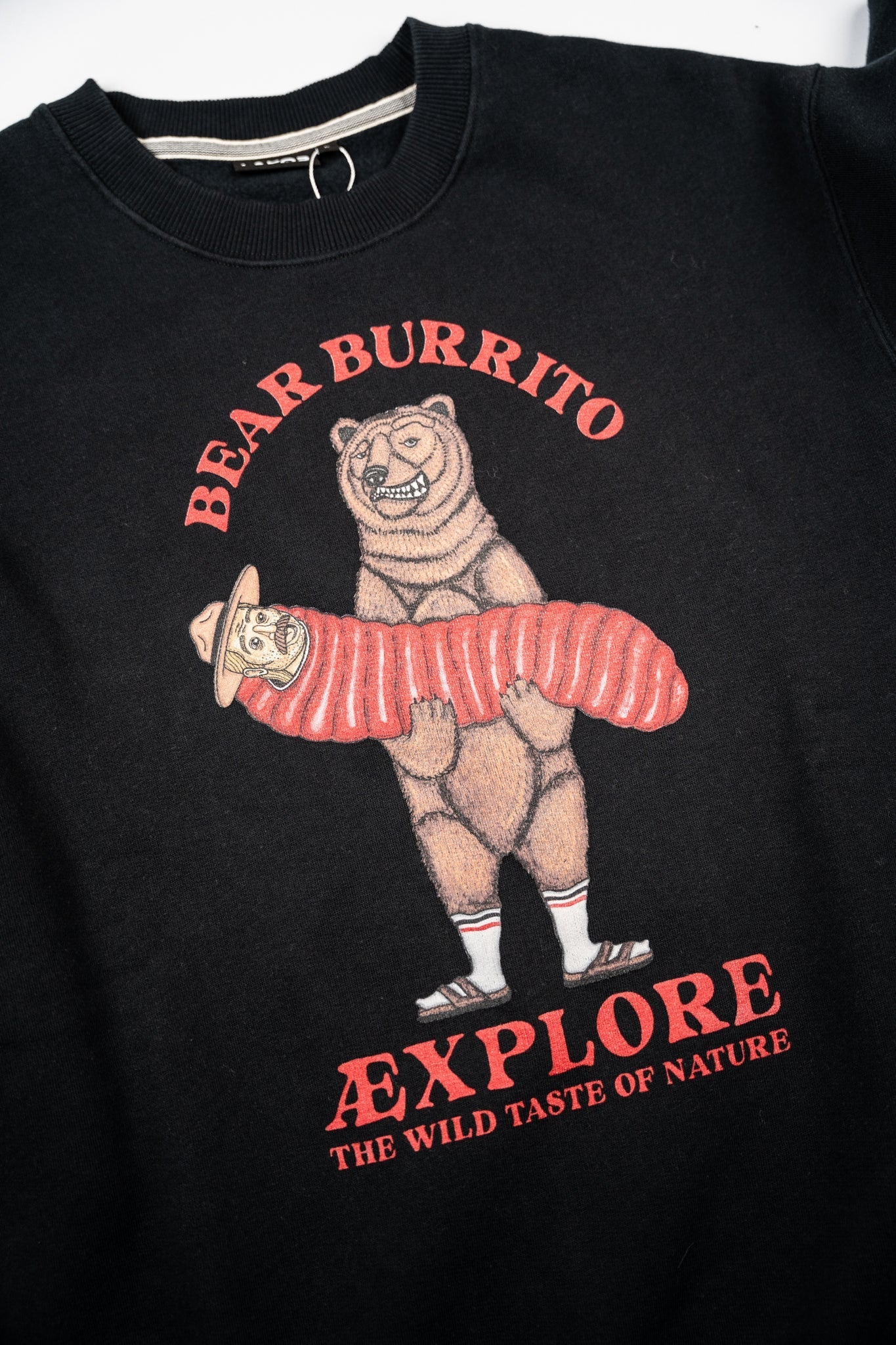 Bear Burrito Crewneck (Moonless Night)