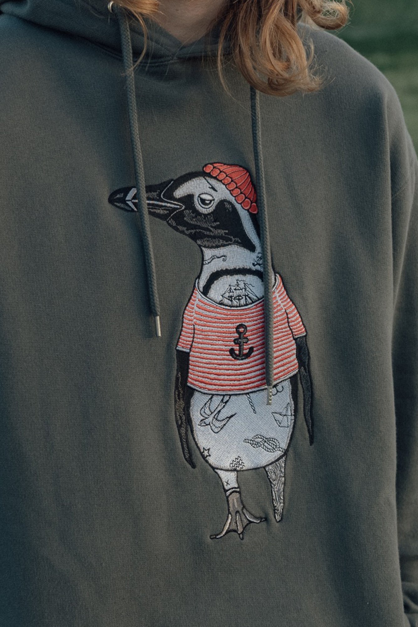 LAKOR African Penguin Hoodie Sweatshirt Urban Chic