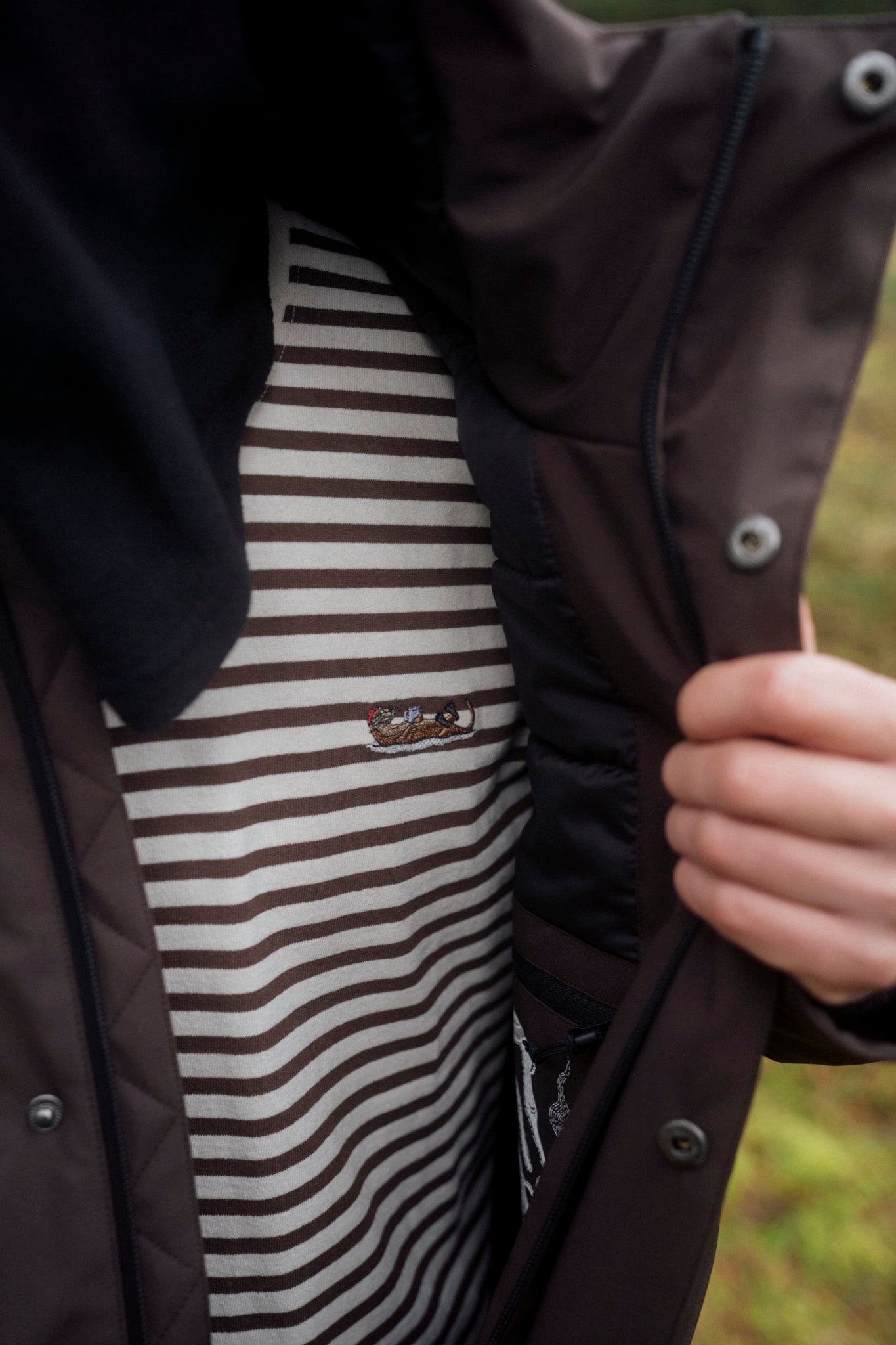 LAKOR Ahoy! Mini Flow T-shirt T-Shirt Chicory Coffee