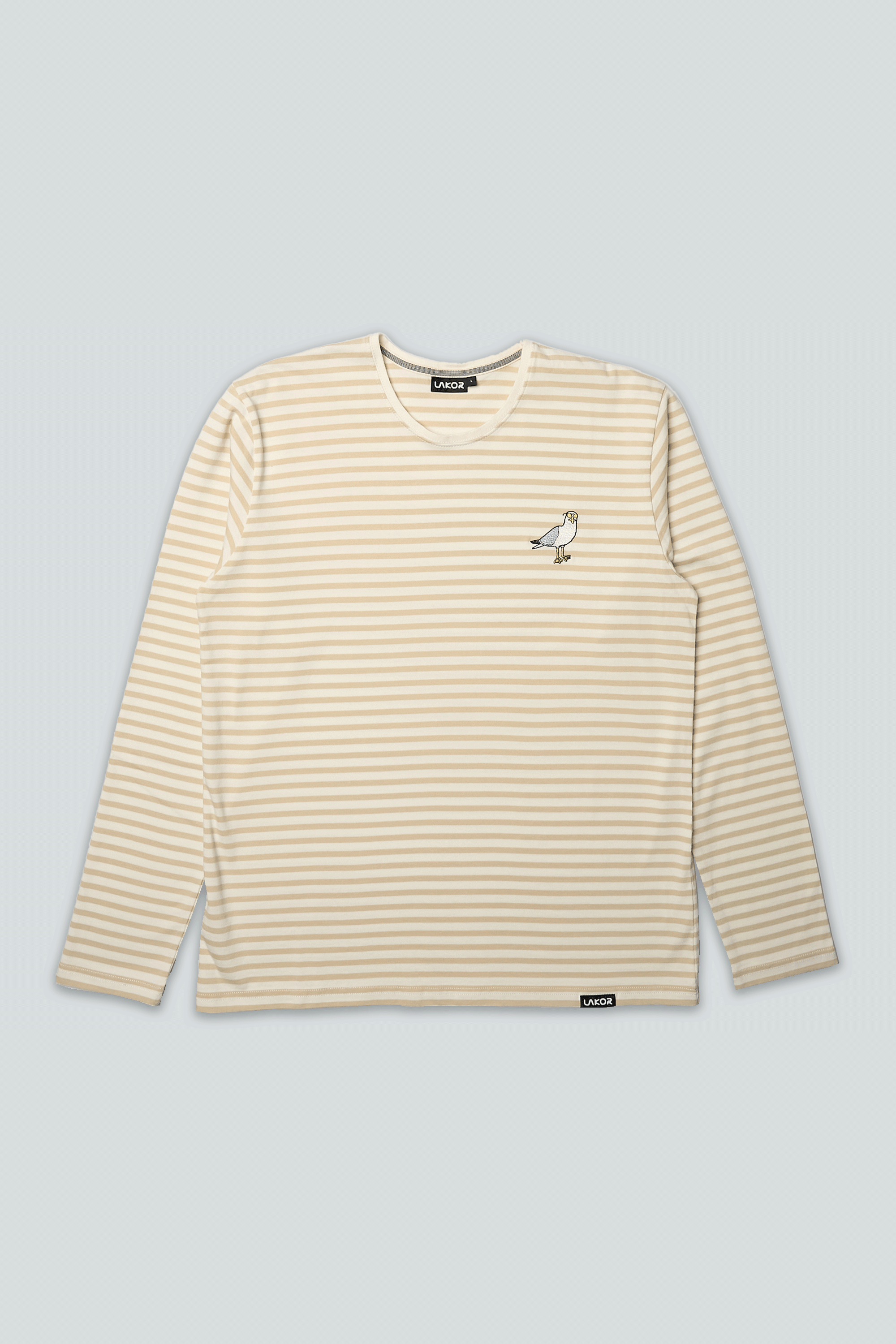 LAKOR Ahoy! Mini Sunglass Seagull T-shirt T-Shirt Oatmeal Melange