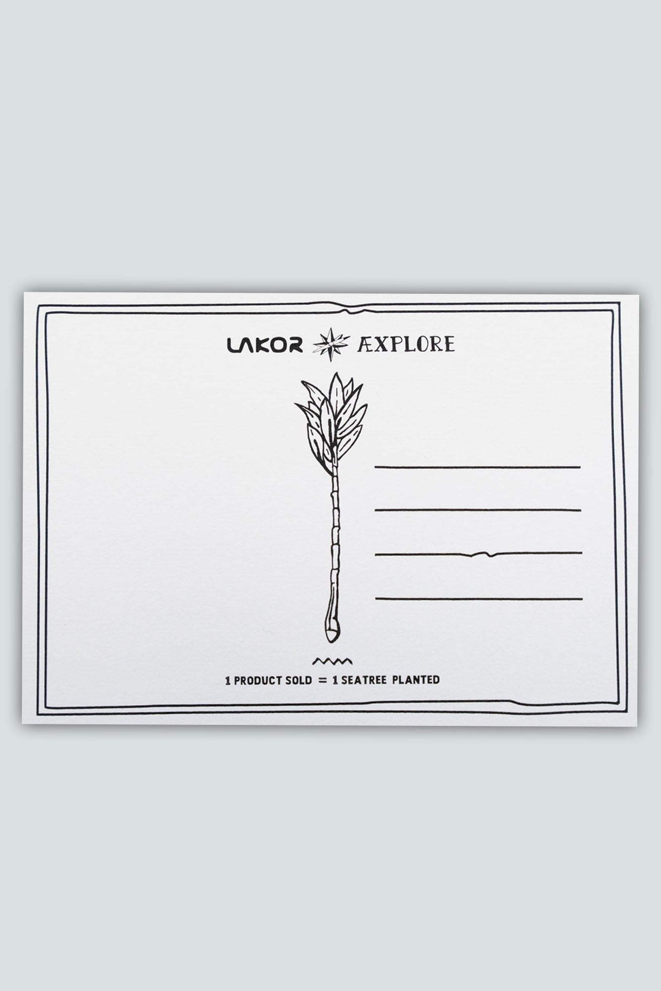 An Otter Coffee Postkort - White