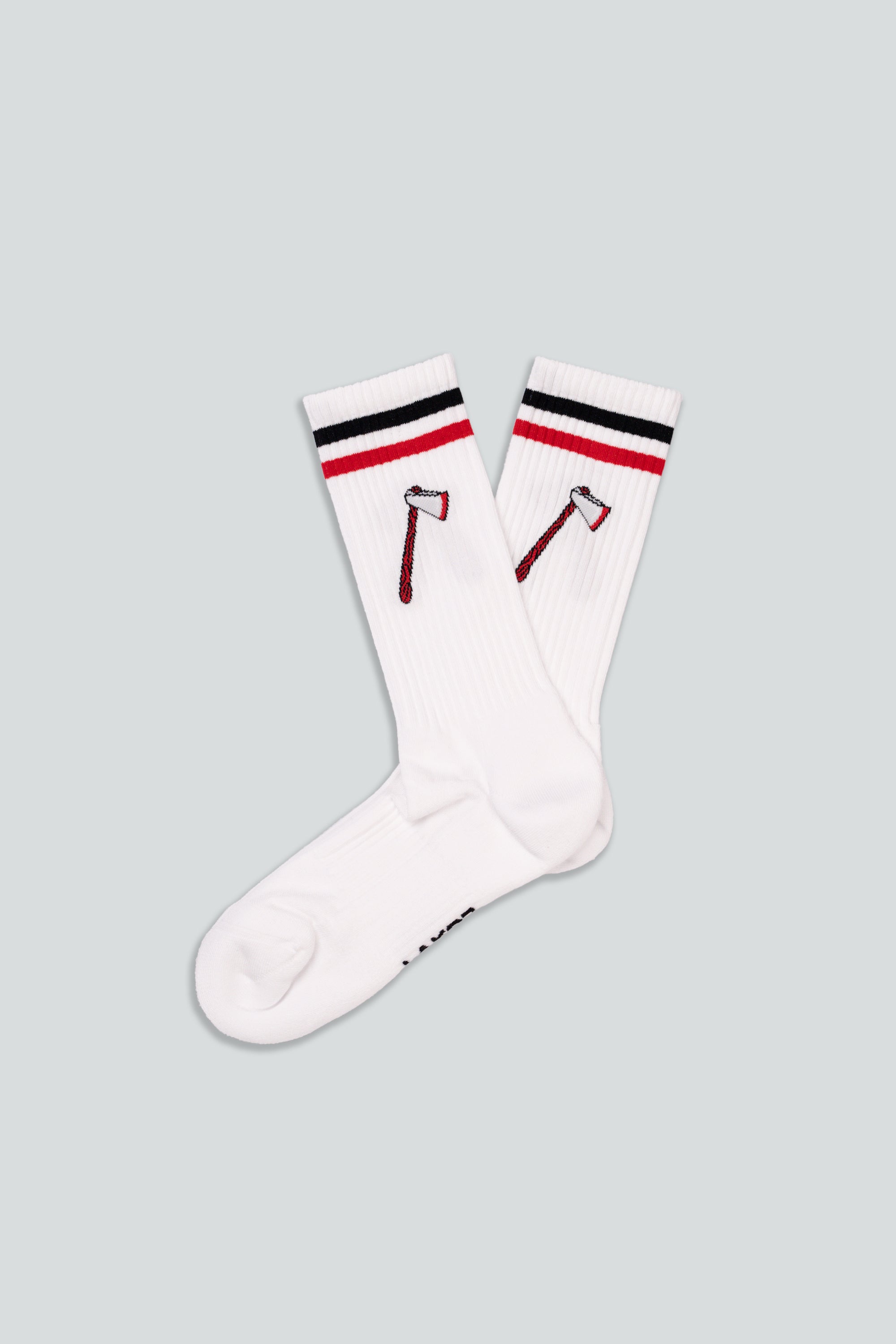 LAKOR Axe Socks Tennis Socks White