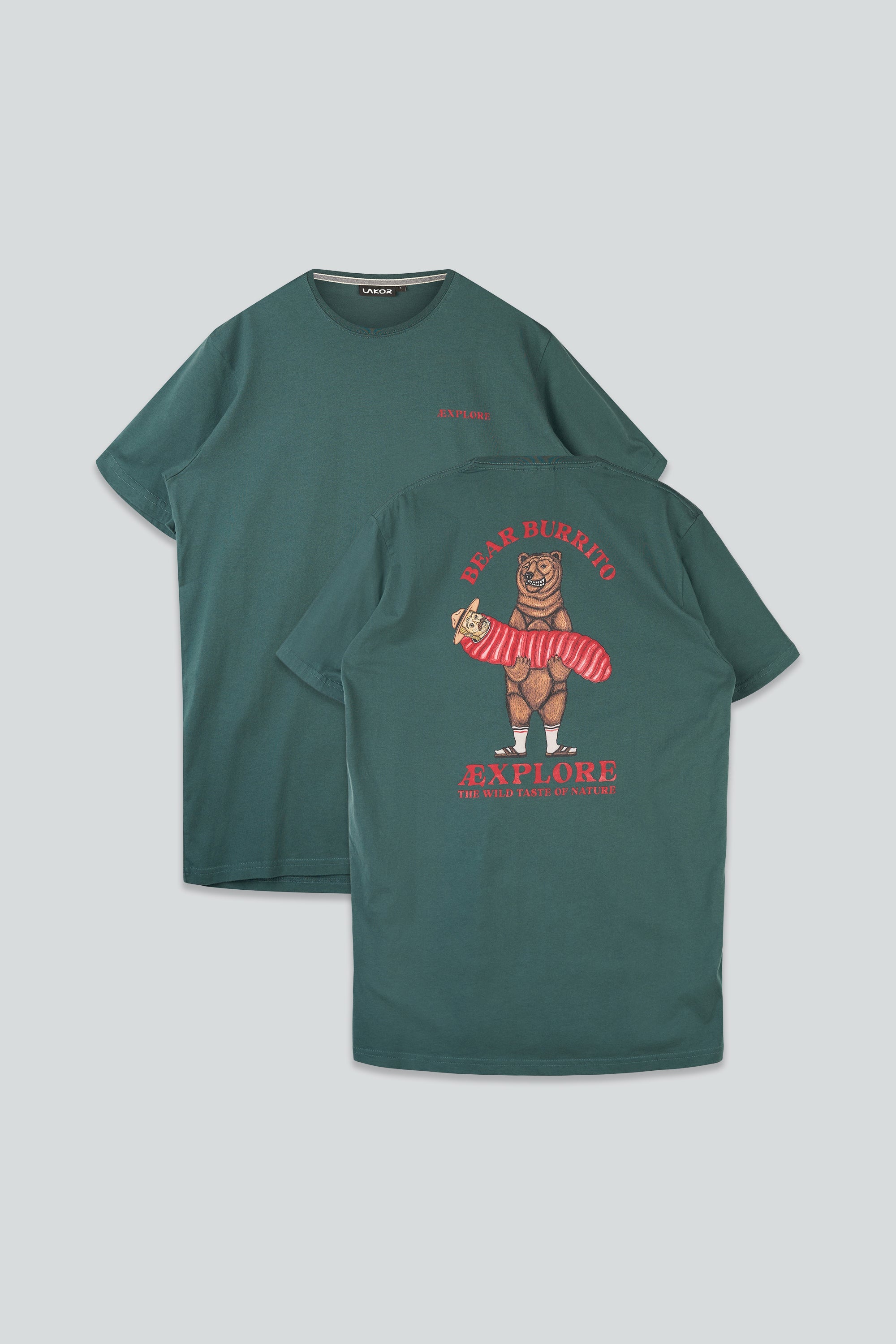 LAKOR Bear Burrito T-shirt T-Shirt Green Gables