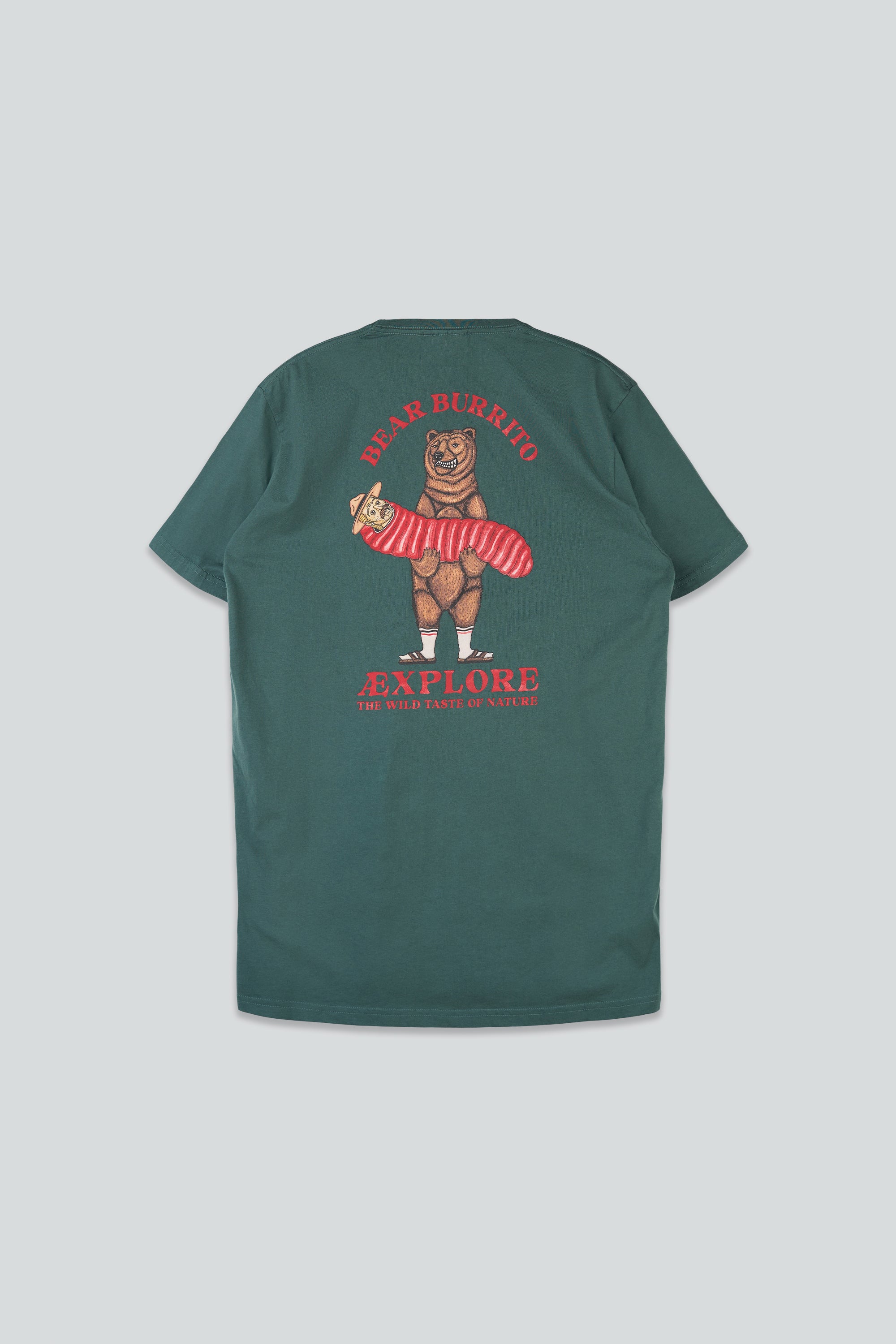 Bear Burrito T-shirt (Green Gables)