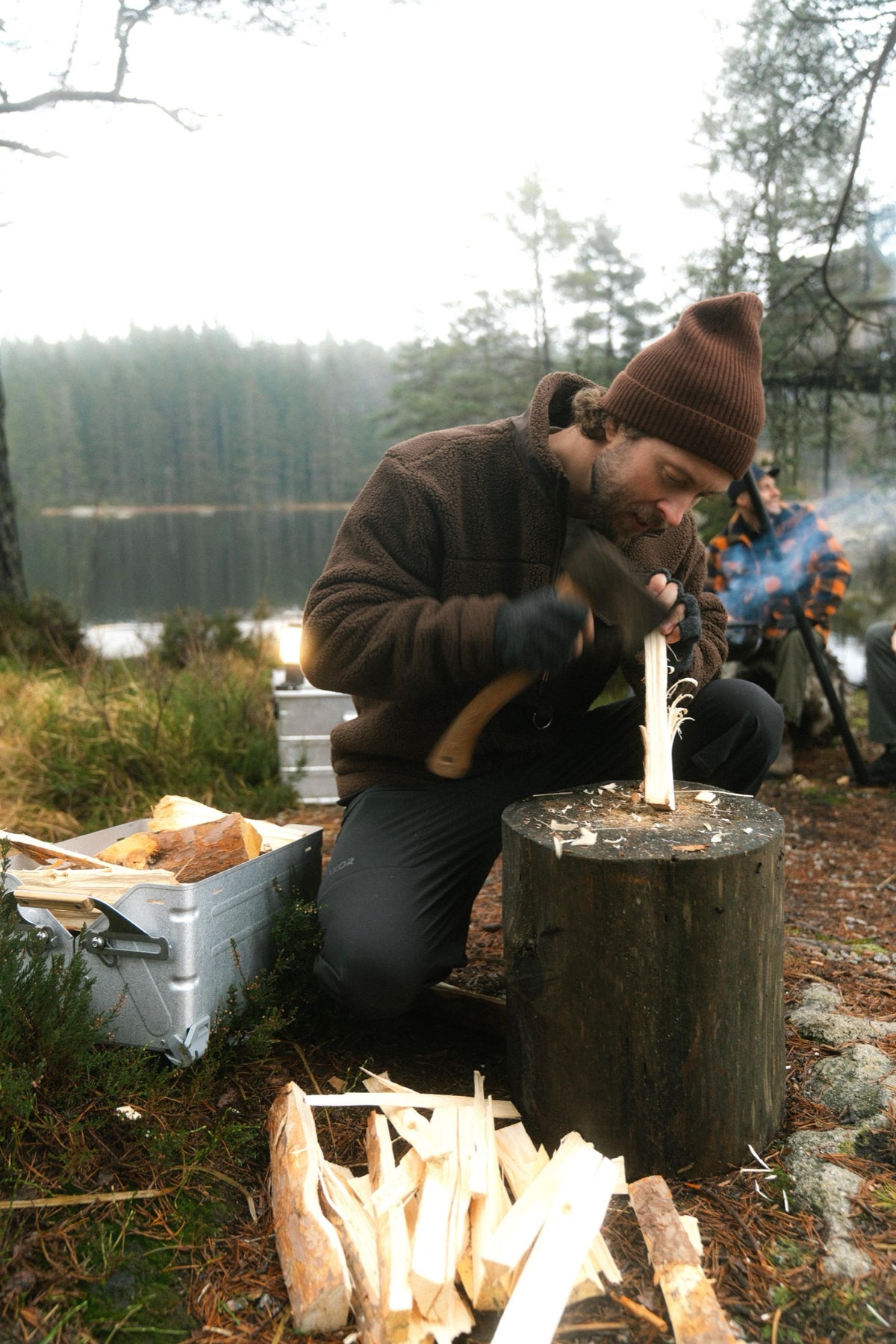 LAKOR Bear Sherpa Jacket Jacket Coffee Bean