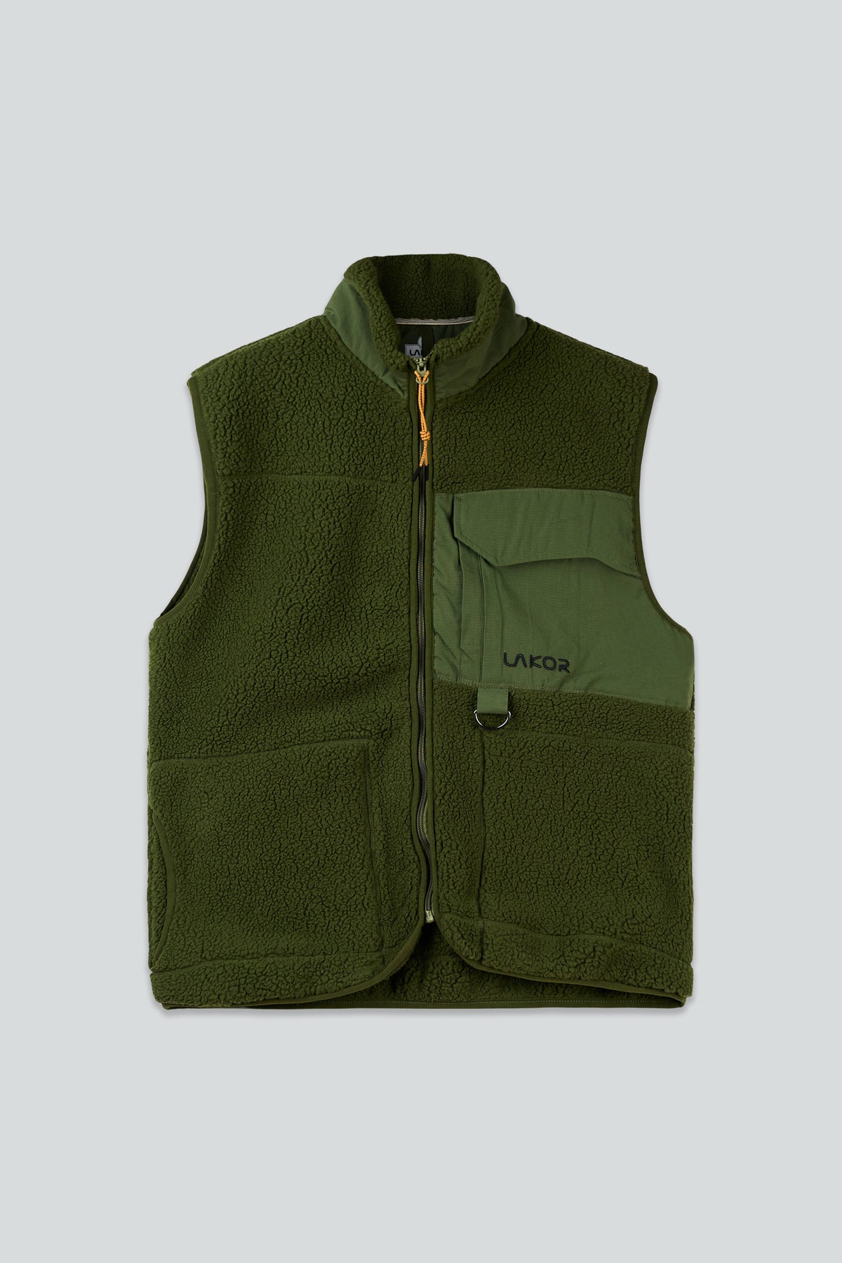 LAKOR Bear Sherpa Vest Jacket Riffle Green