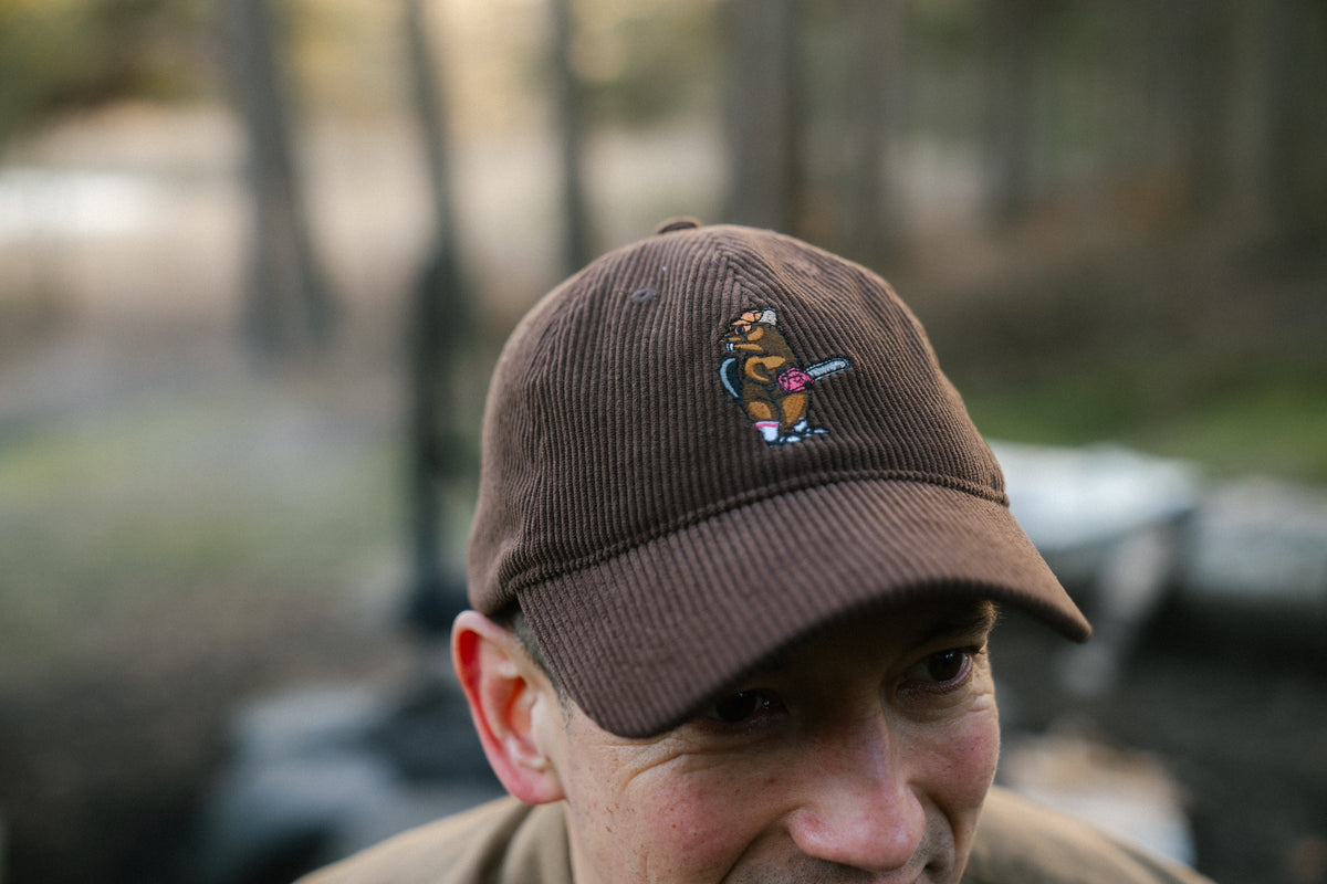 LAKOR Beaver Timber Courd Cap Headwear Chocolate Brown