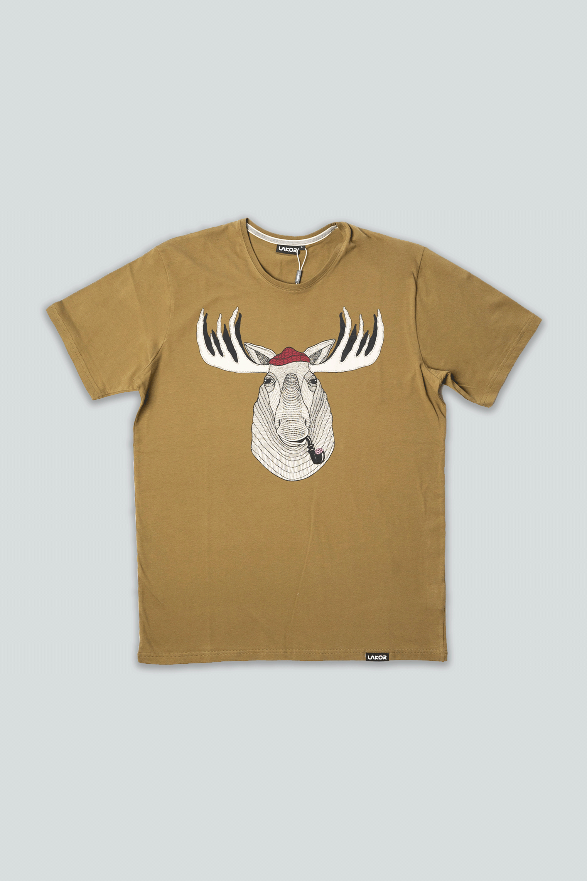 LAKOR Big Moose T-shirt T-Shirt Fir Green