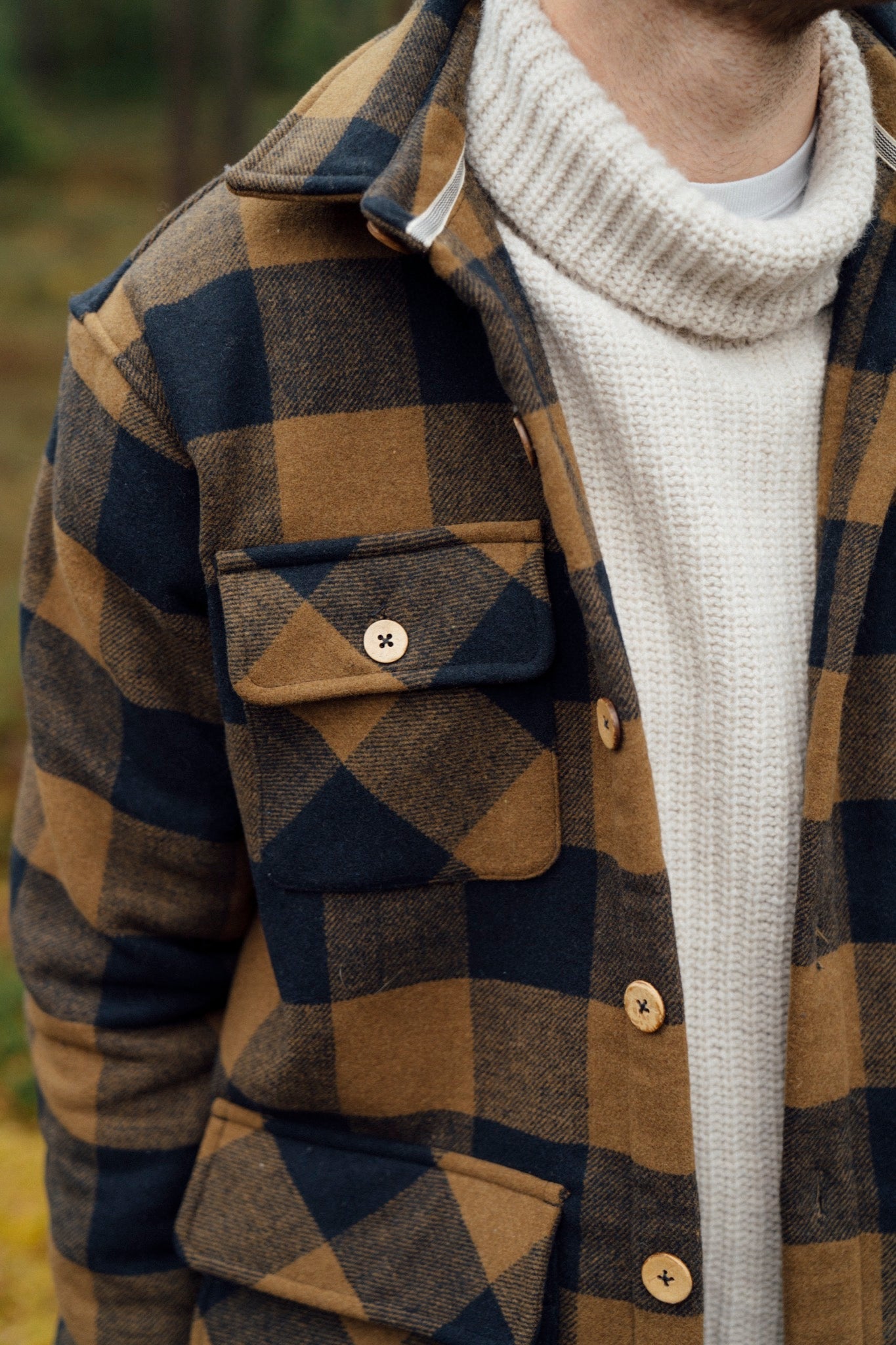 LAKOR Birler Wool Jacket Jacket Fir Green