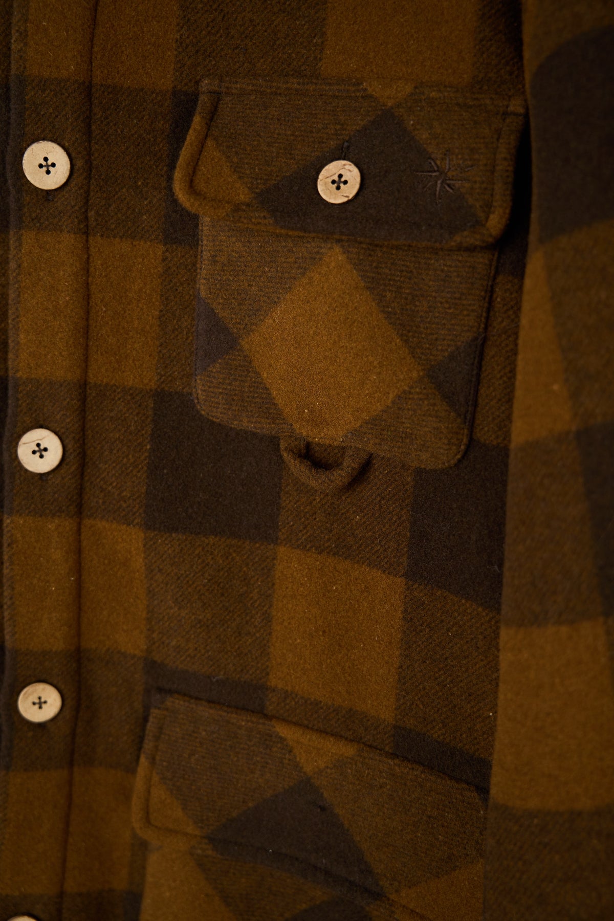 Birler Wool Jacket - Coffee Bean/Monk's Robe