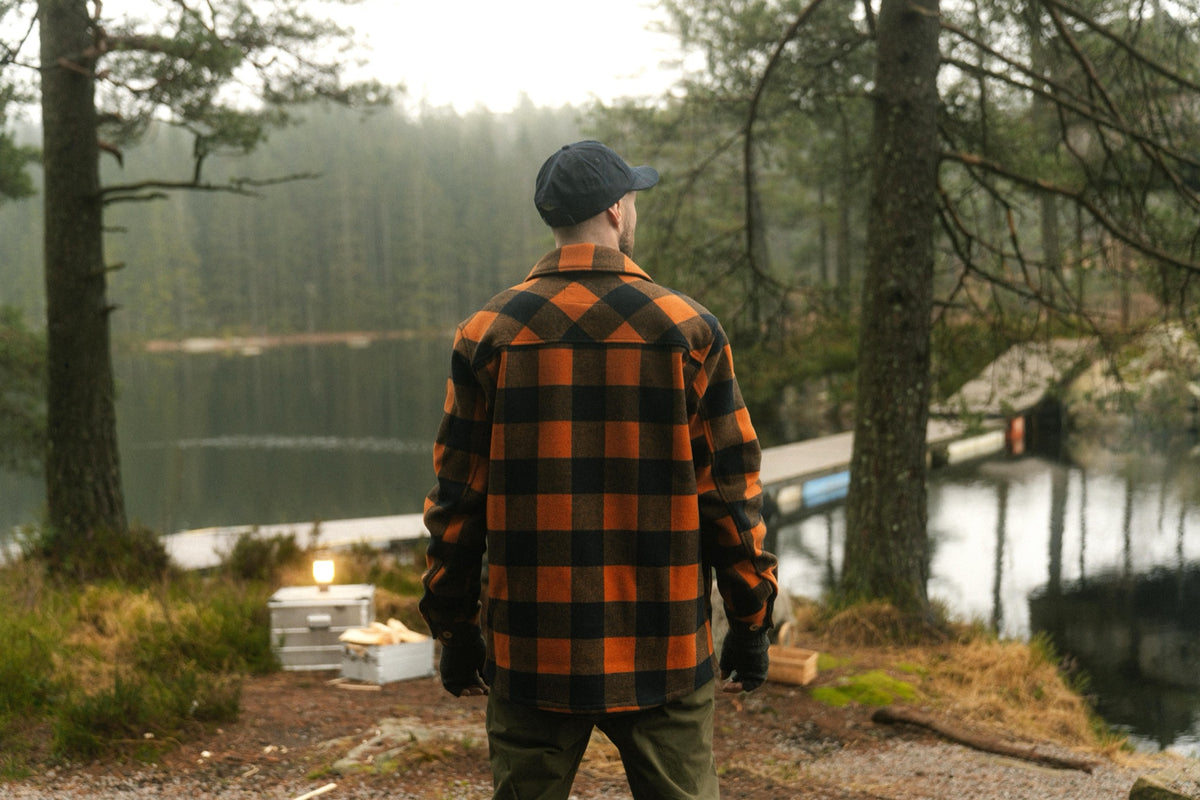 LAKOR Birler Wool Jacket Jacket Marmalade/Blueberry