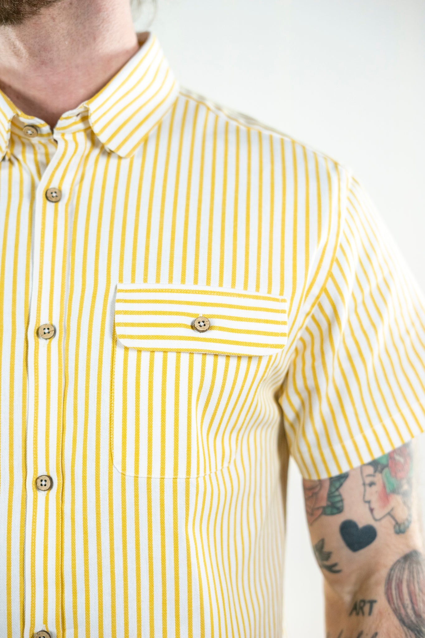 LAKOR Biscay Shirt Short Sleeve Shirt Yellow