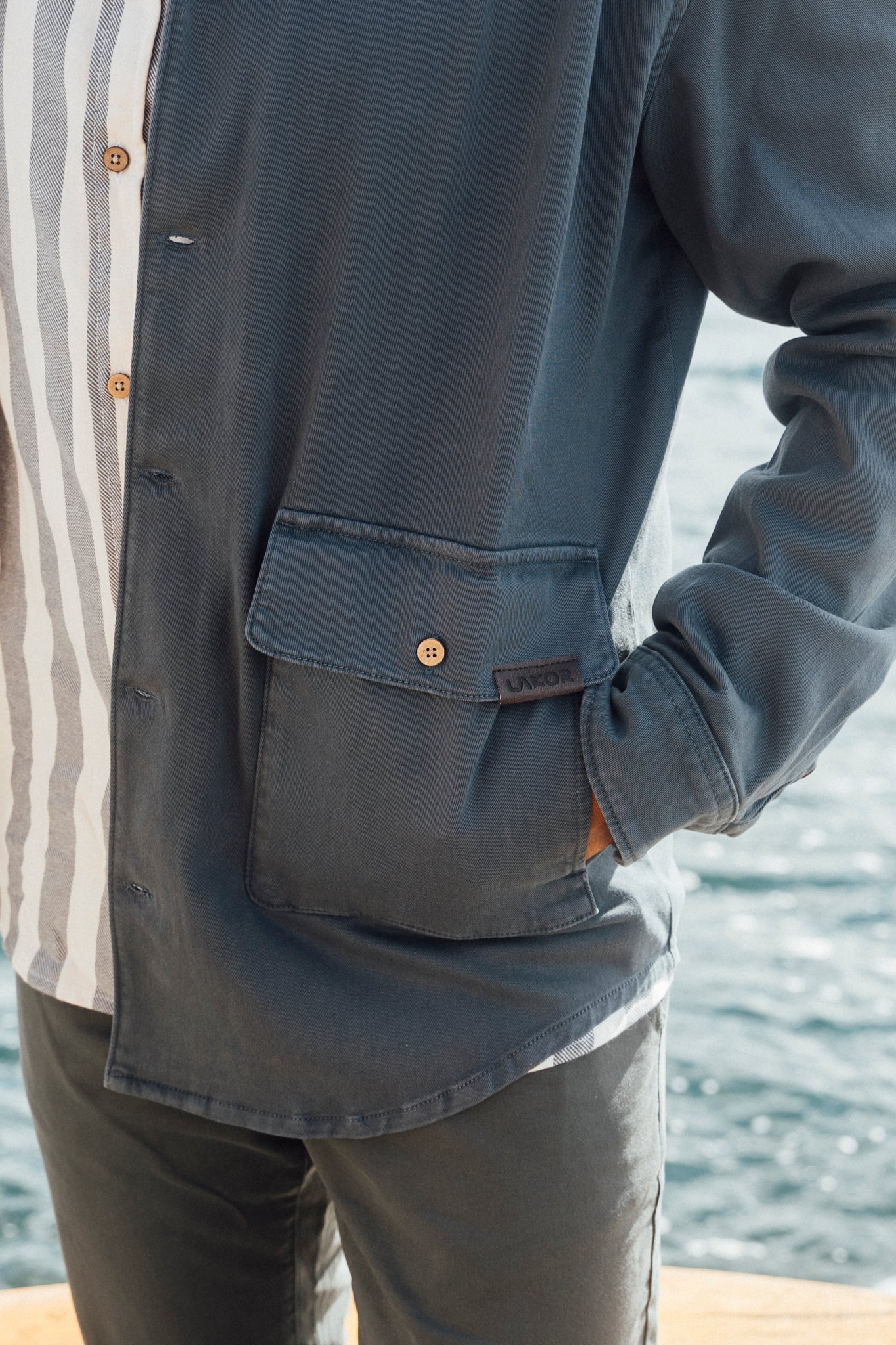 LAKOR Calle Overshirt Overshirt Dark Slate