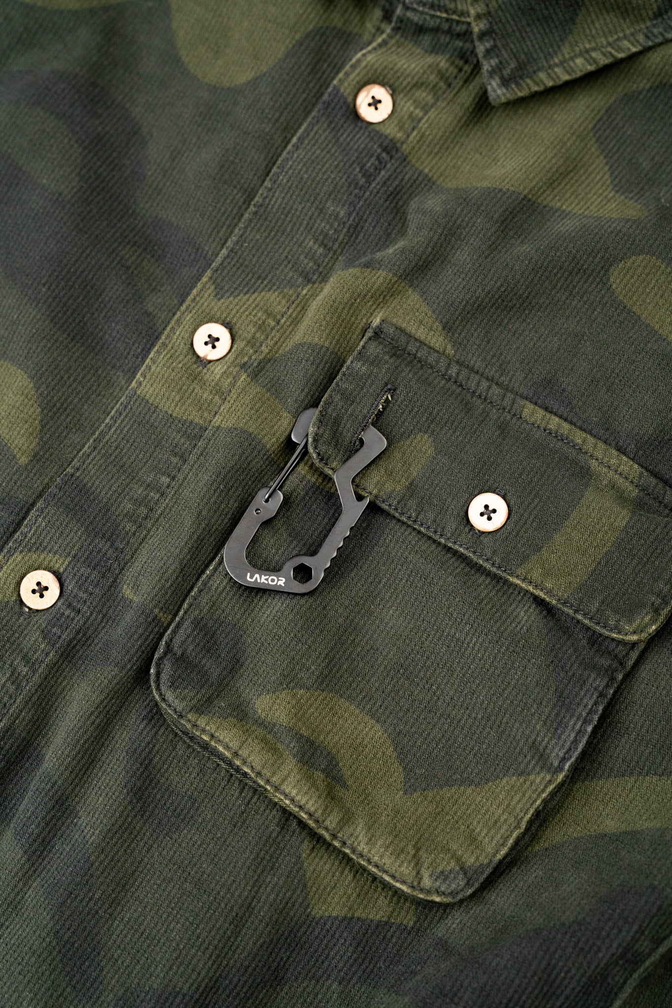 LAKOR Camo Overshirt Overshirt Rosin