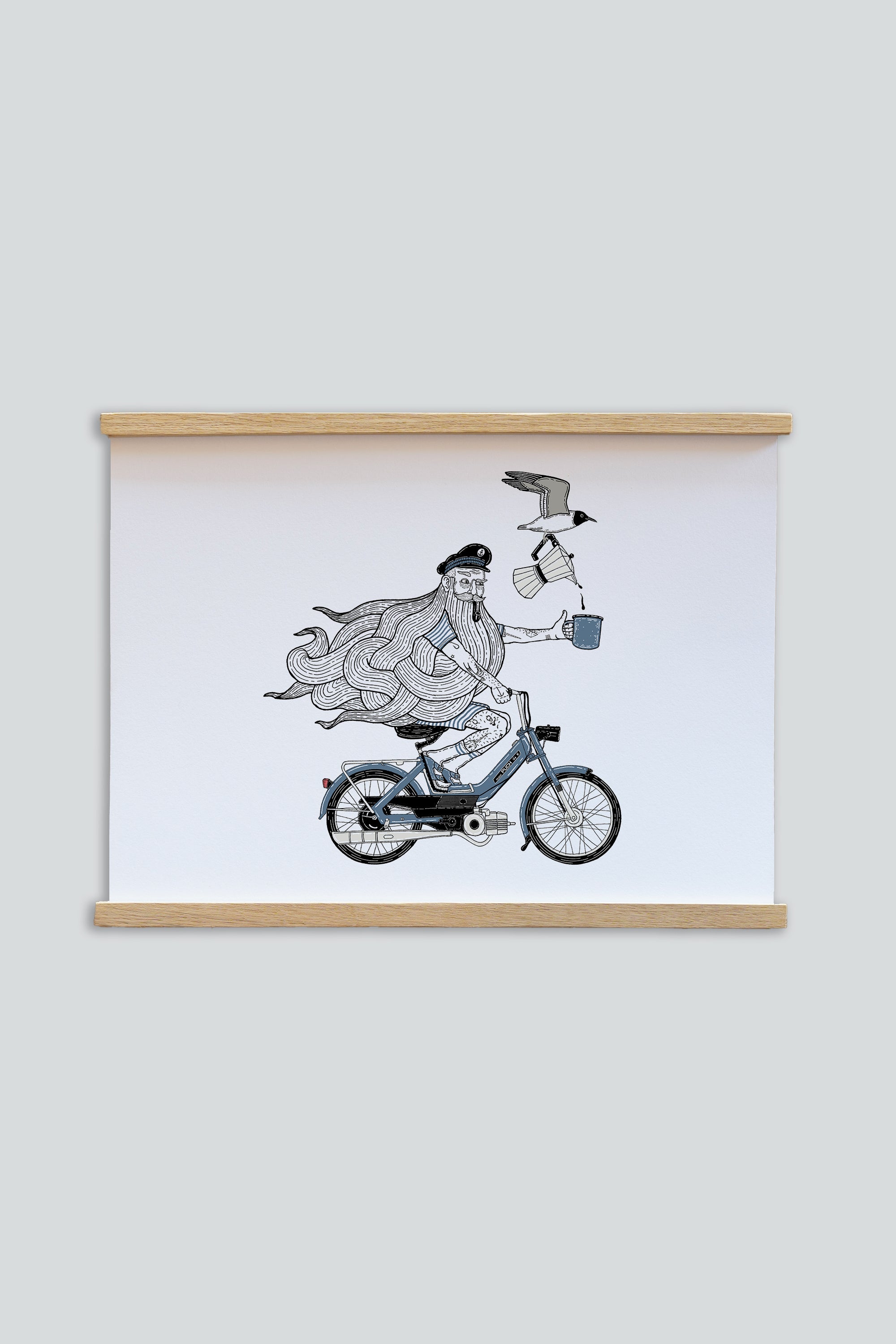 LAKOR Coffee On The Go Plakat Poster White