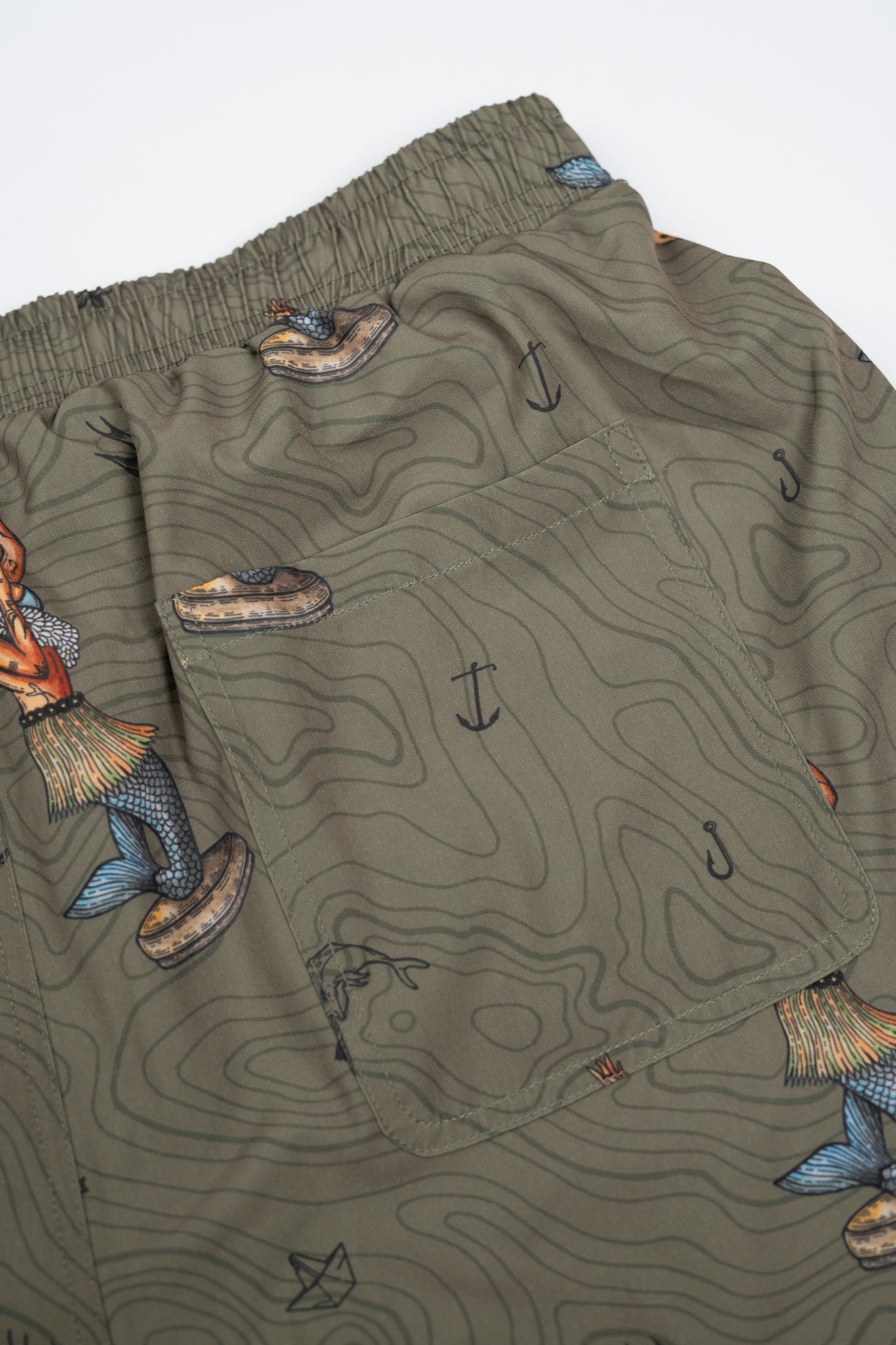 LAKOR Dashboard Hula Swim Shorts Shorts Deep Lichen Green