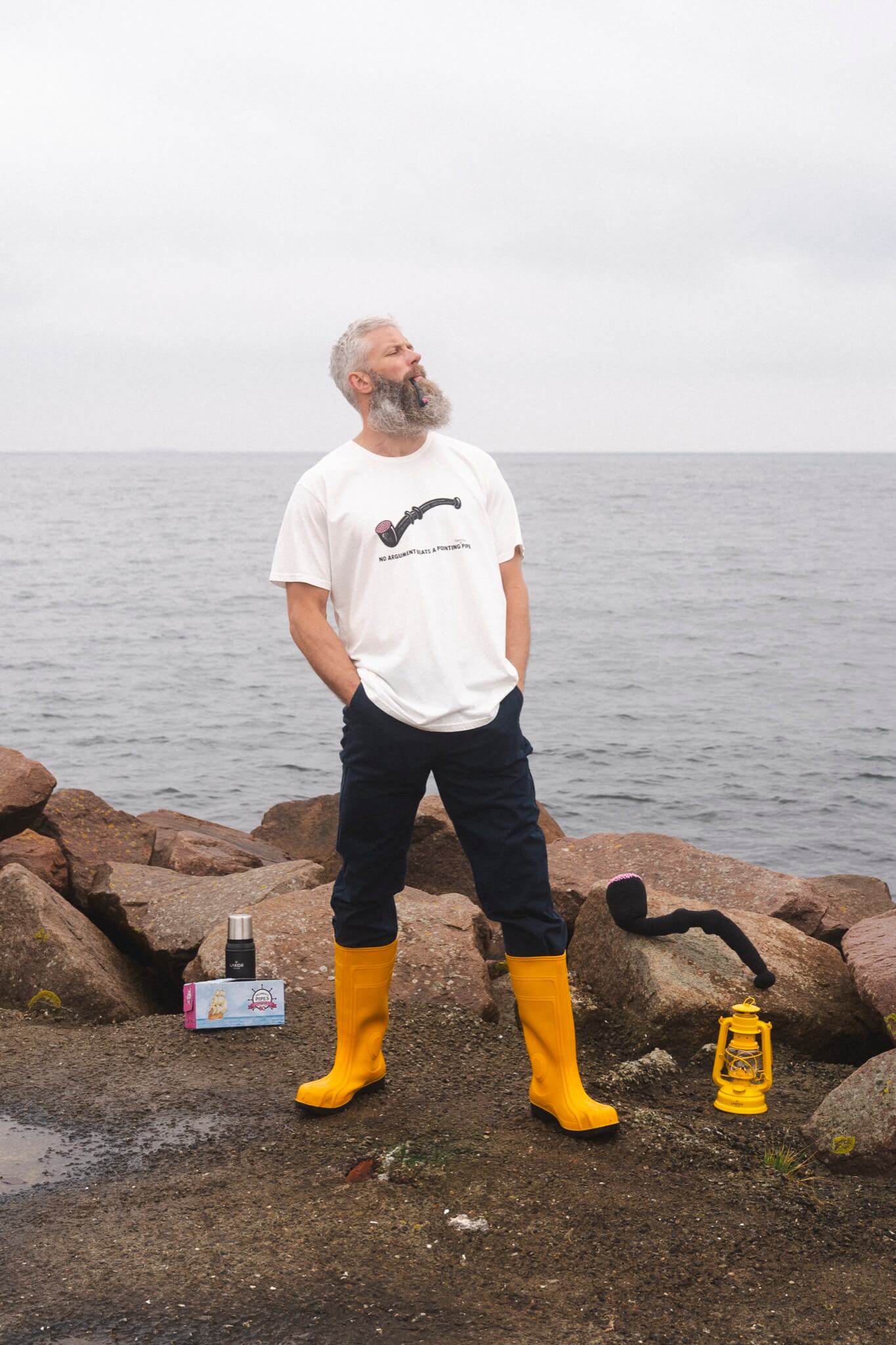 LAKOR End of Discussion T-shirt T-Shirt Star White