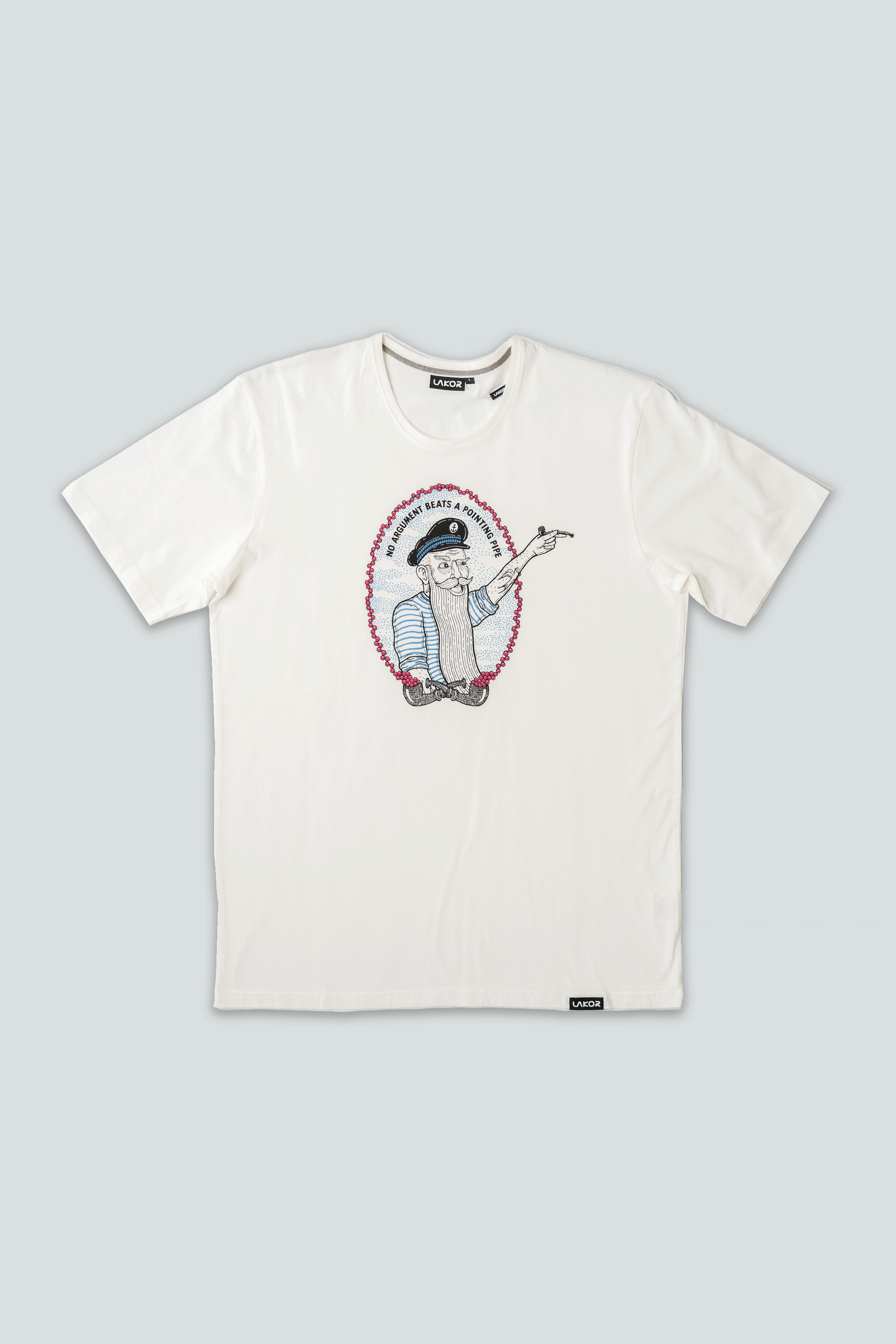 LAKOR End of Discussion T-shirt T-Shirt Star White