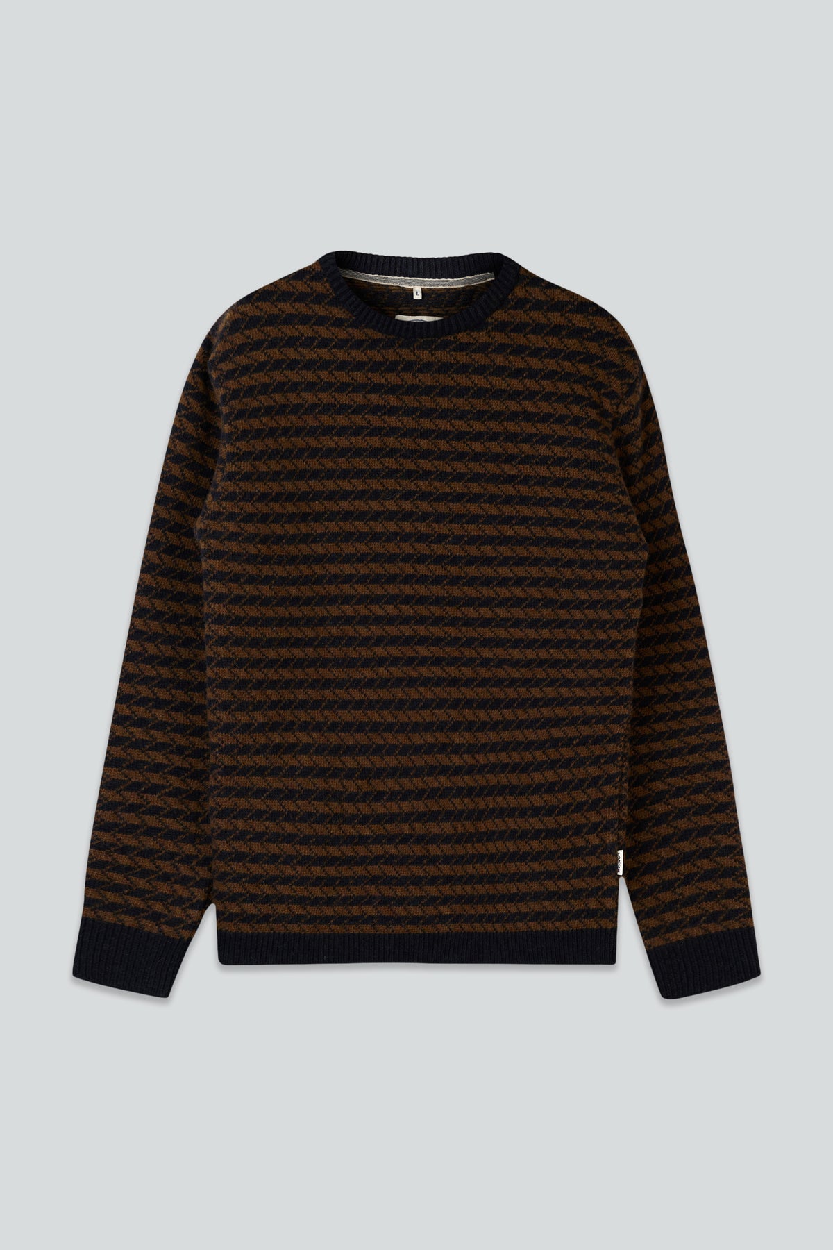 LAKOR Faroese Fisher Knit Knit Navy/Brown