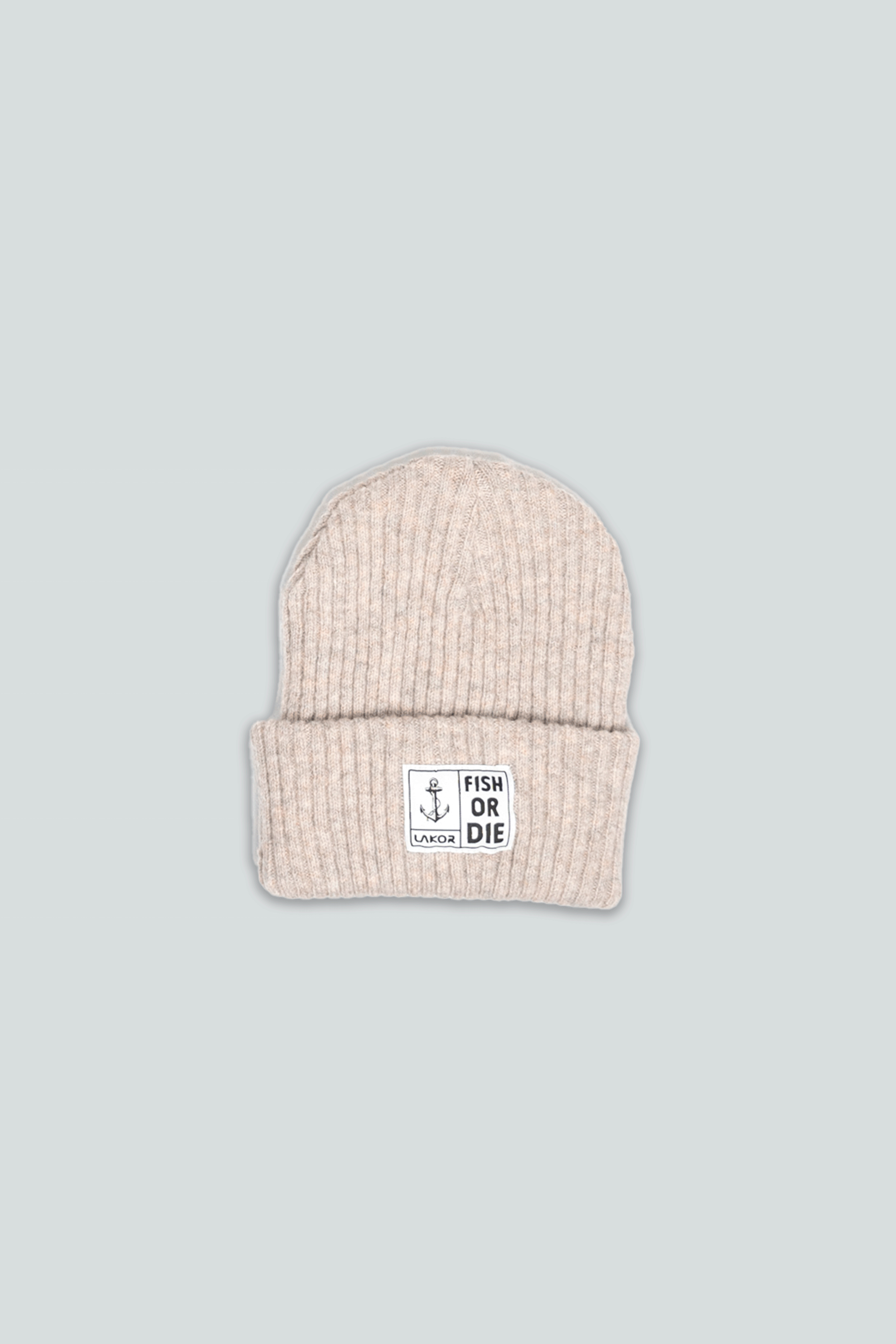 LAKOR Fish or Die Beanie Headwear Sand