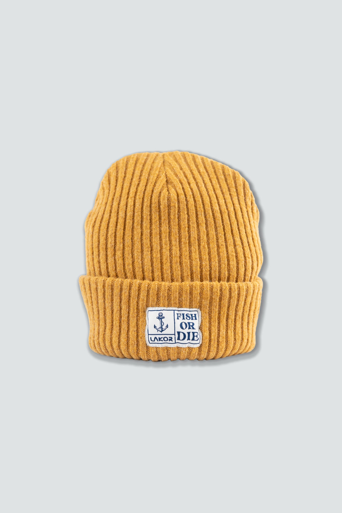 LAKOR Fish or Die Beanie Headwear Yellow