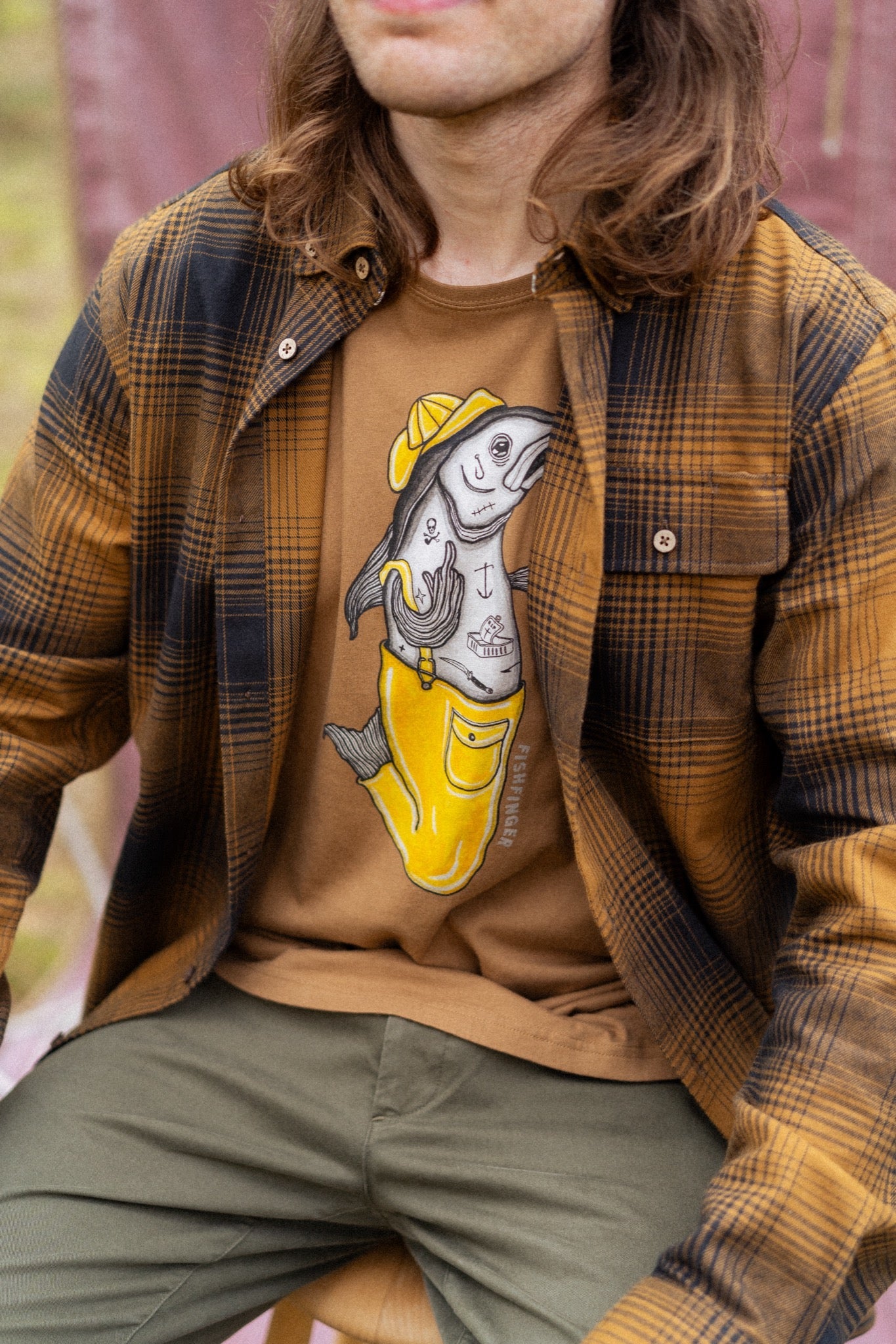LAKOR Fishfinger T-shirt T-Shirt Rubber