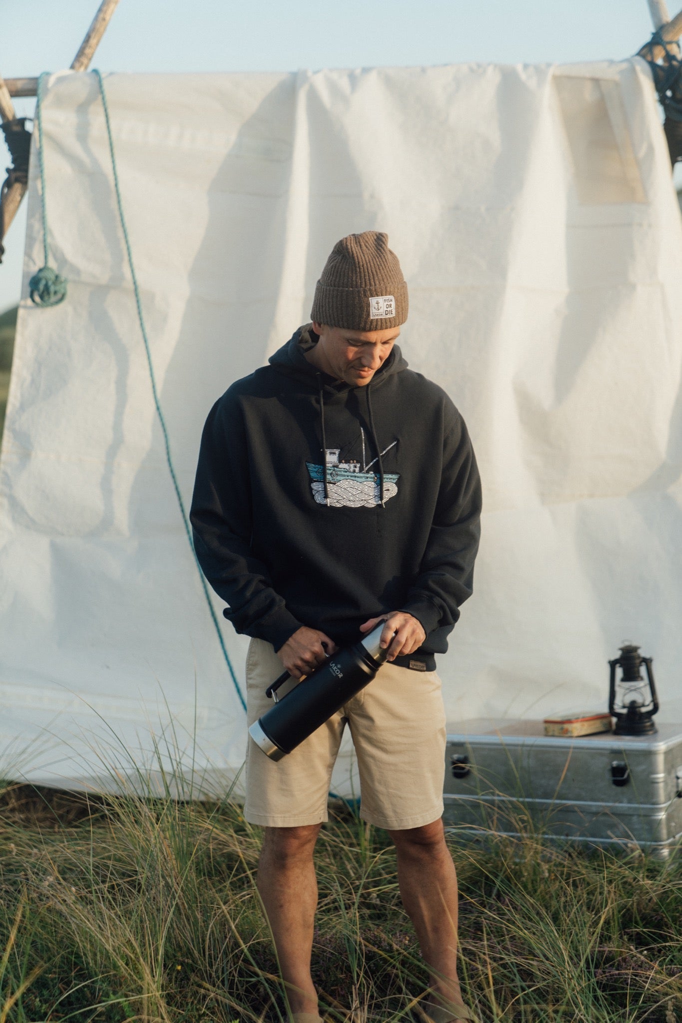 Fishing Vessel Hoodie - Blueberry