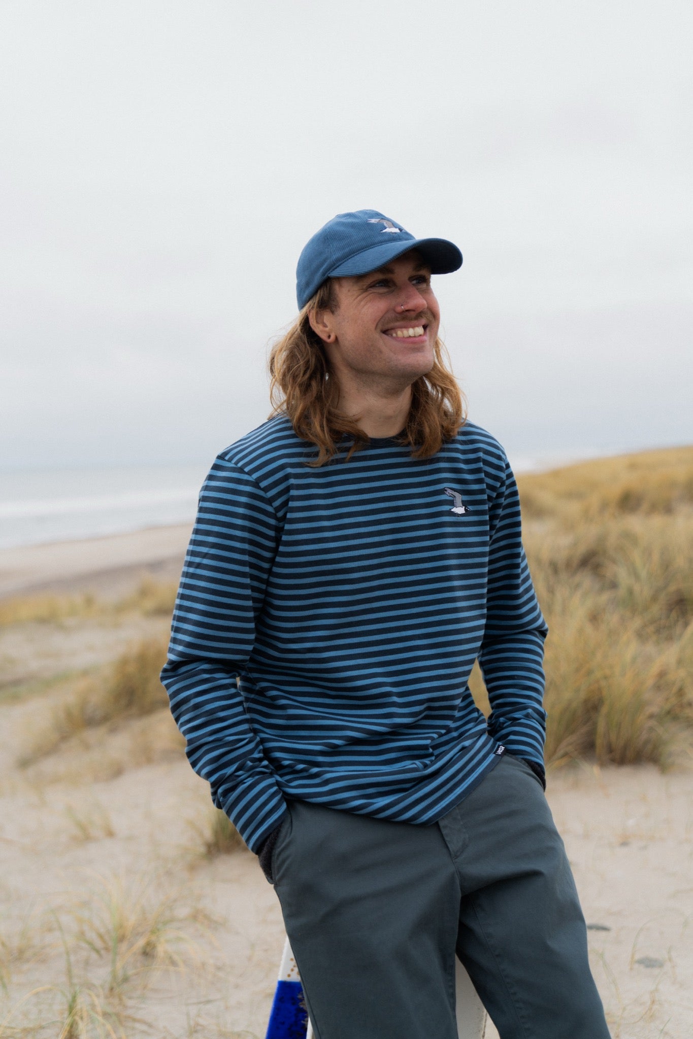 LAKOR Flying Seagull Courd Cap Headwear Captains Blue