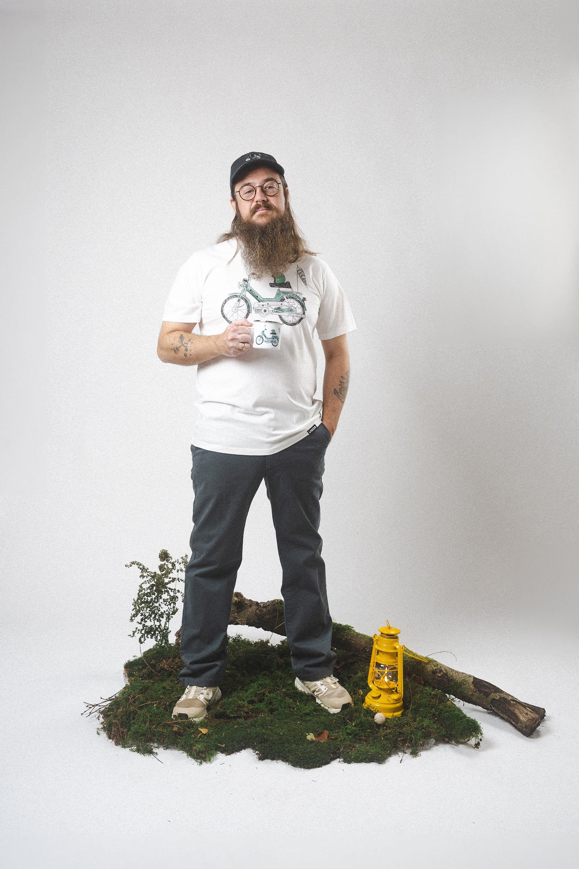 LAKOR Forest Maxi T-shirt T-Shirt Star White