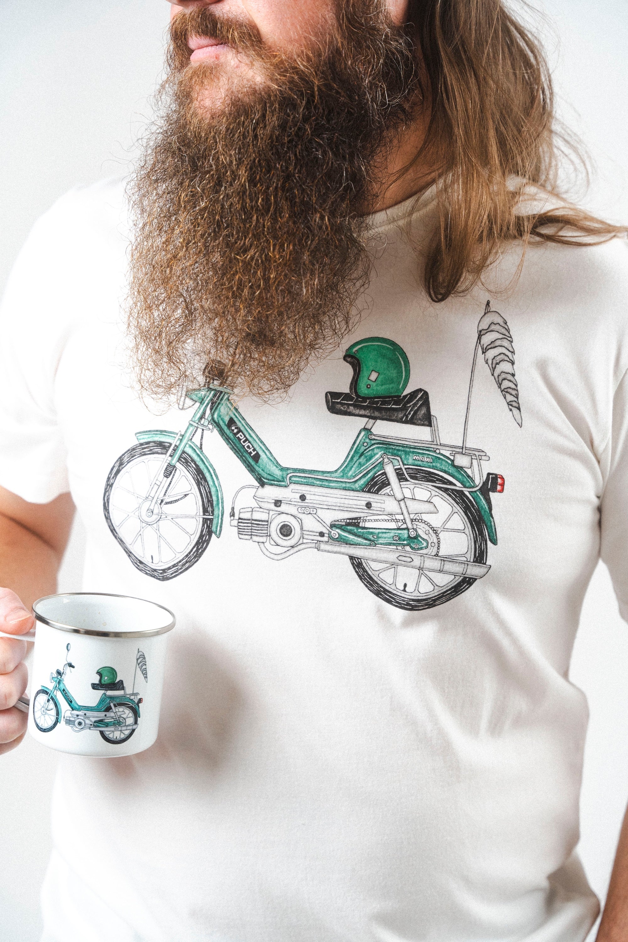 LAKOR Forest Maxi T-shirt T-Shirt Star White