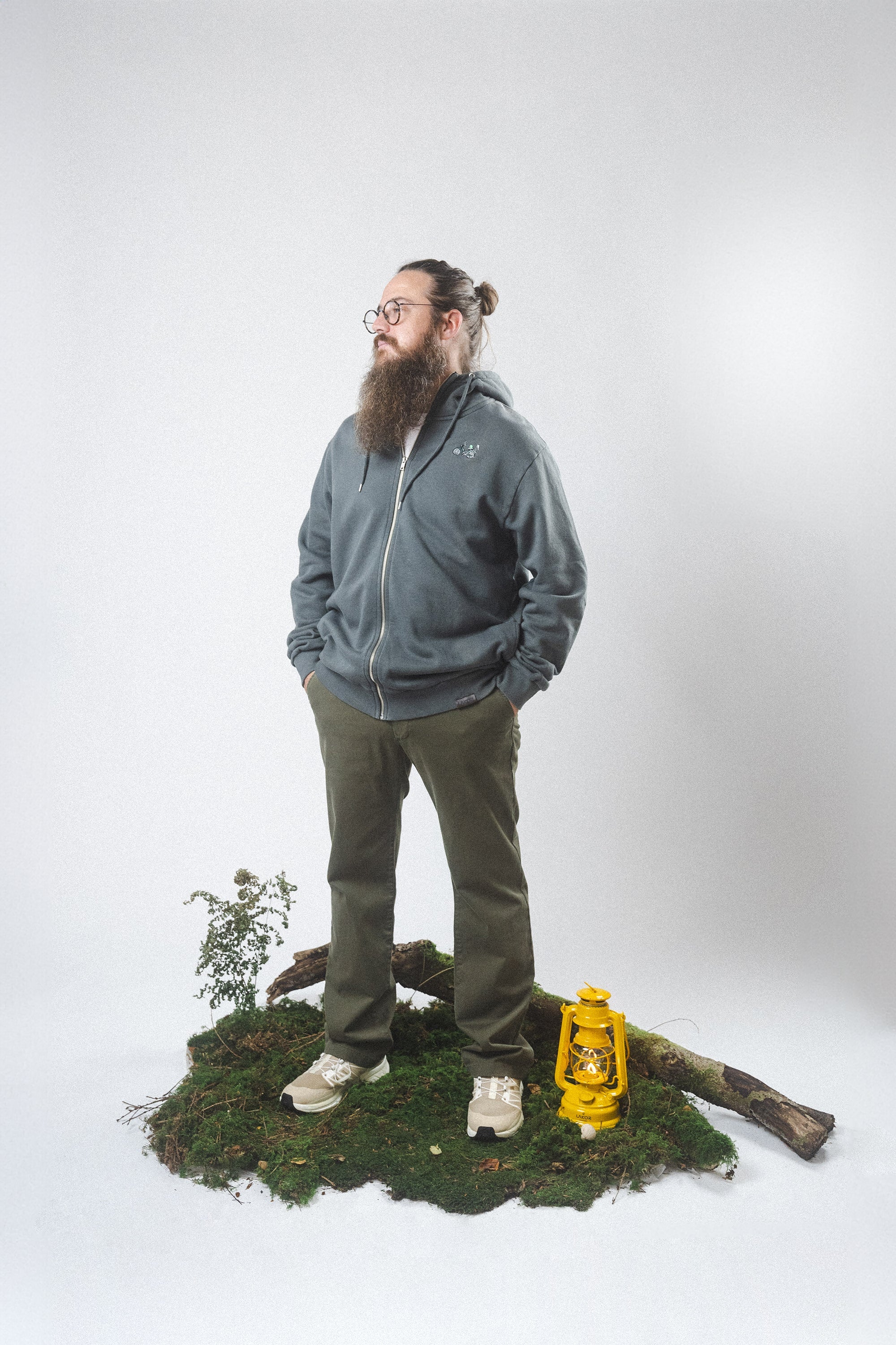 LAKOR Forest Maxi Zip Hoodie Sweatshirt Urban Chic