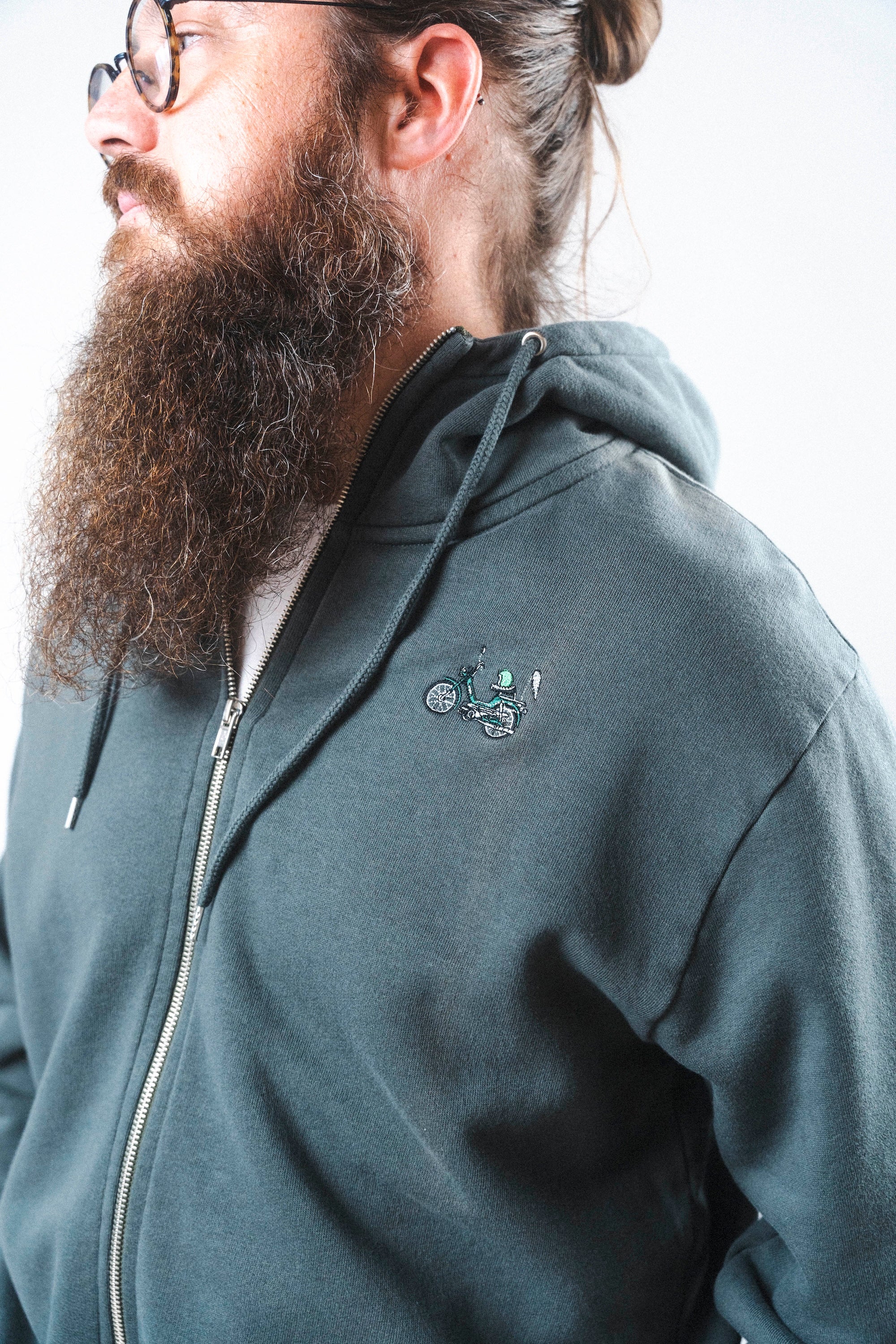 LAKOR Forest Maxi Zip Hoodie Sweatshirt Urban Chic