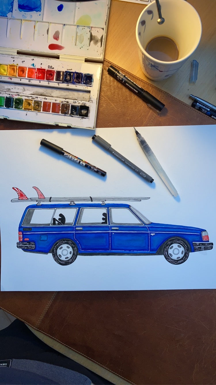 Getaway Car T-shirt - Light Grey Melange