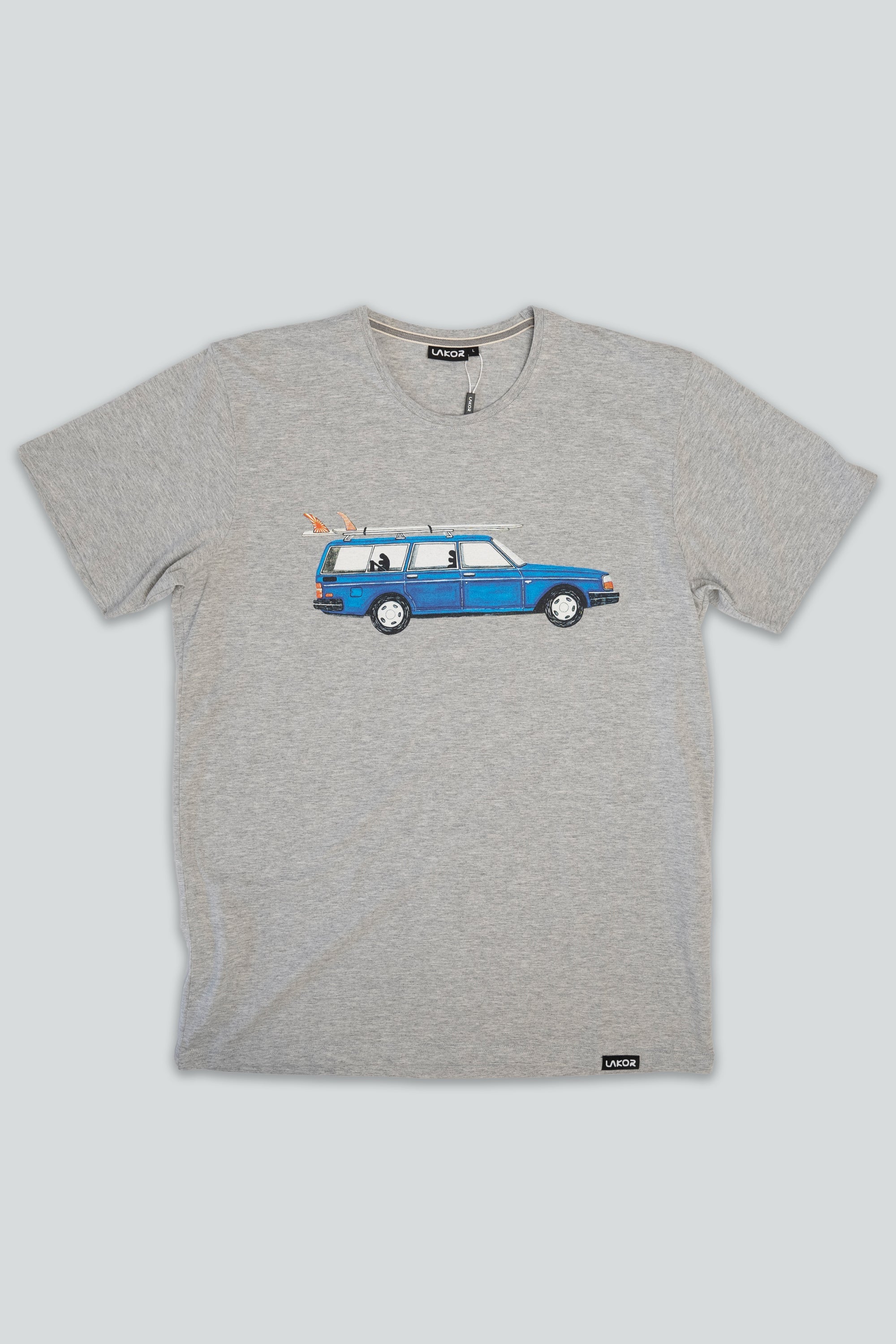 LAKOR Getaway Car T-shirt T-Shirt Light Grey Melange