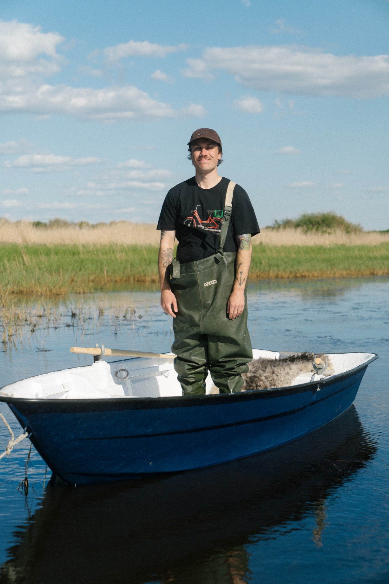 Red Maxi T-shirt (Moonless Night)