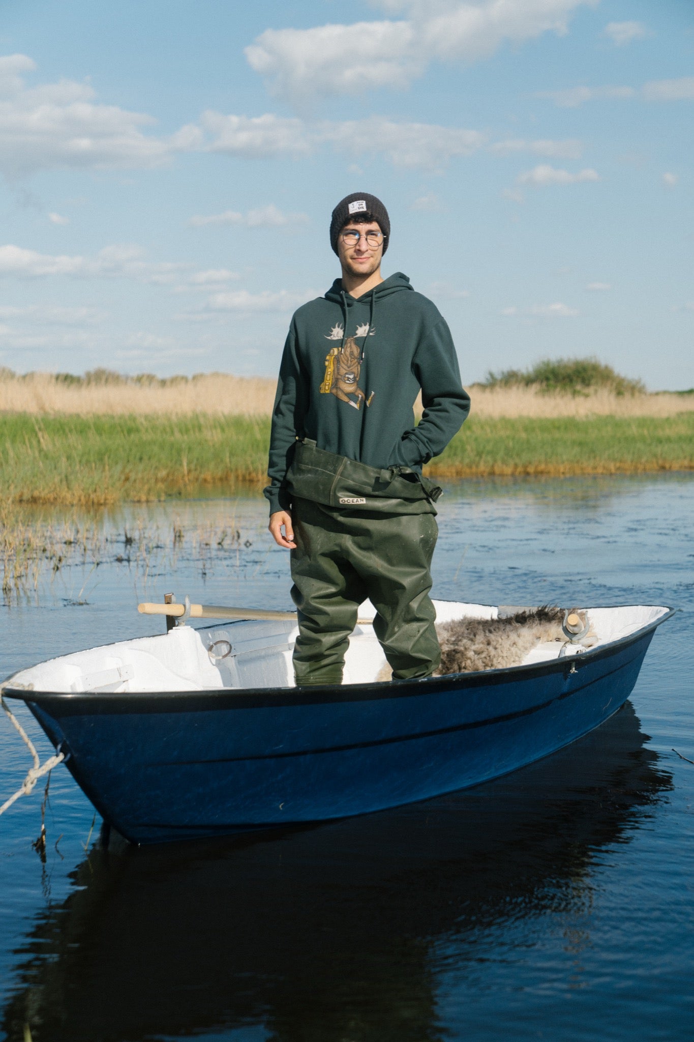 Snooze Moose Hoodie (Green Gables)