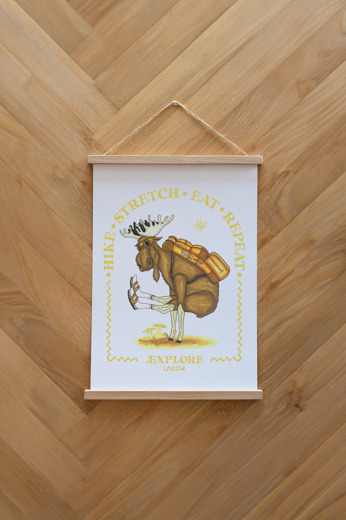 Hike Stretch Plakat - White