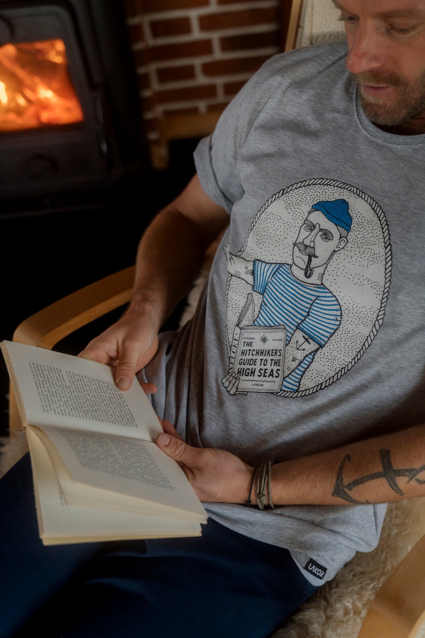 Hitchhiker T-shirt - Light Grey Melange