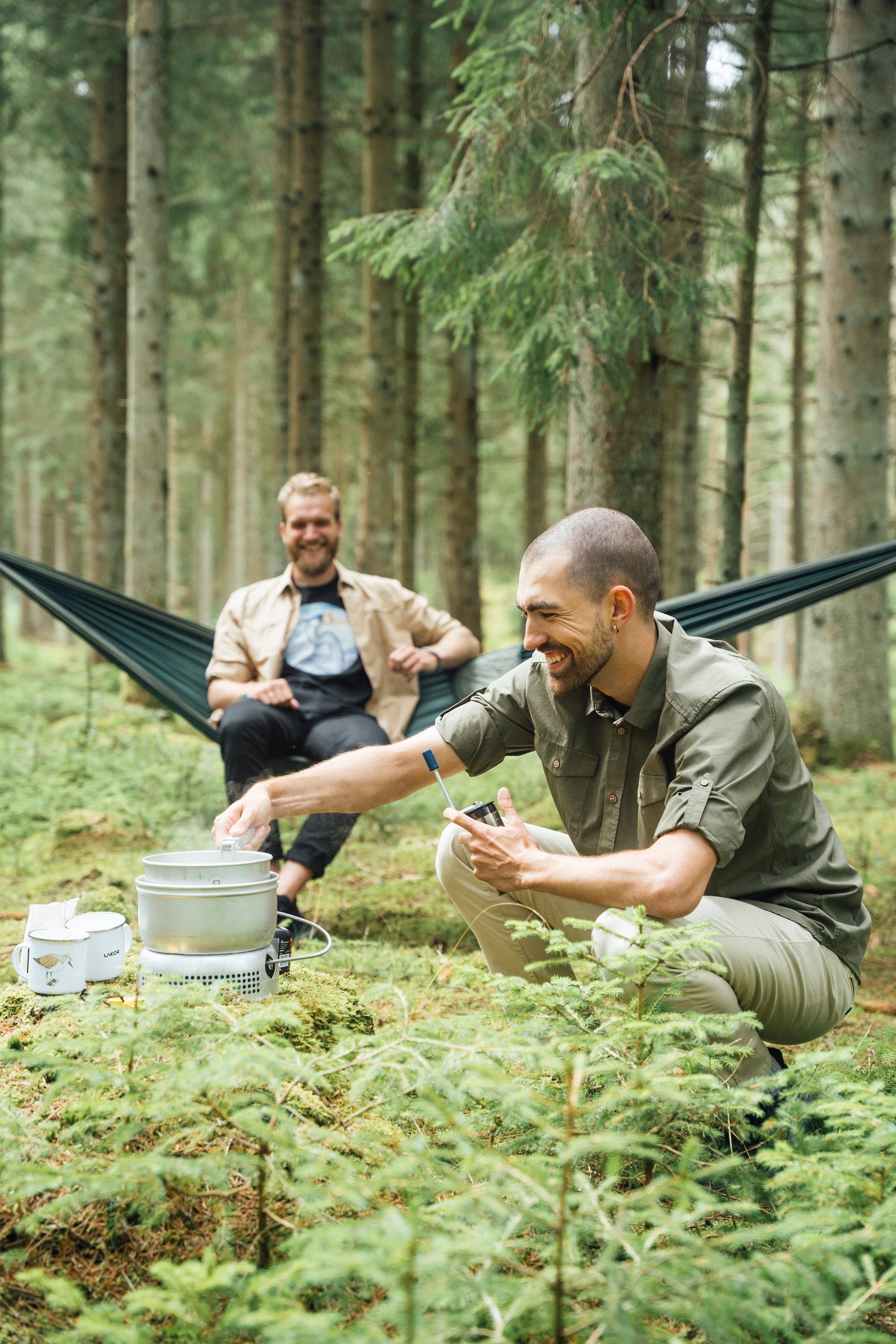 LAKOR Klein Shirt Shirt Deep Lichen Green