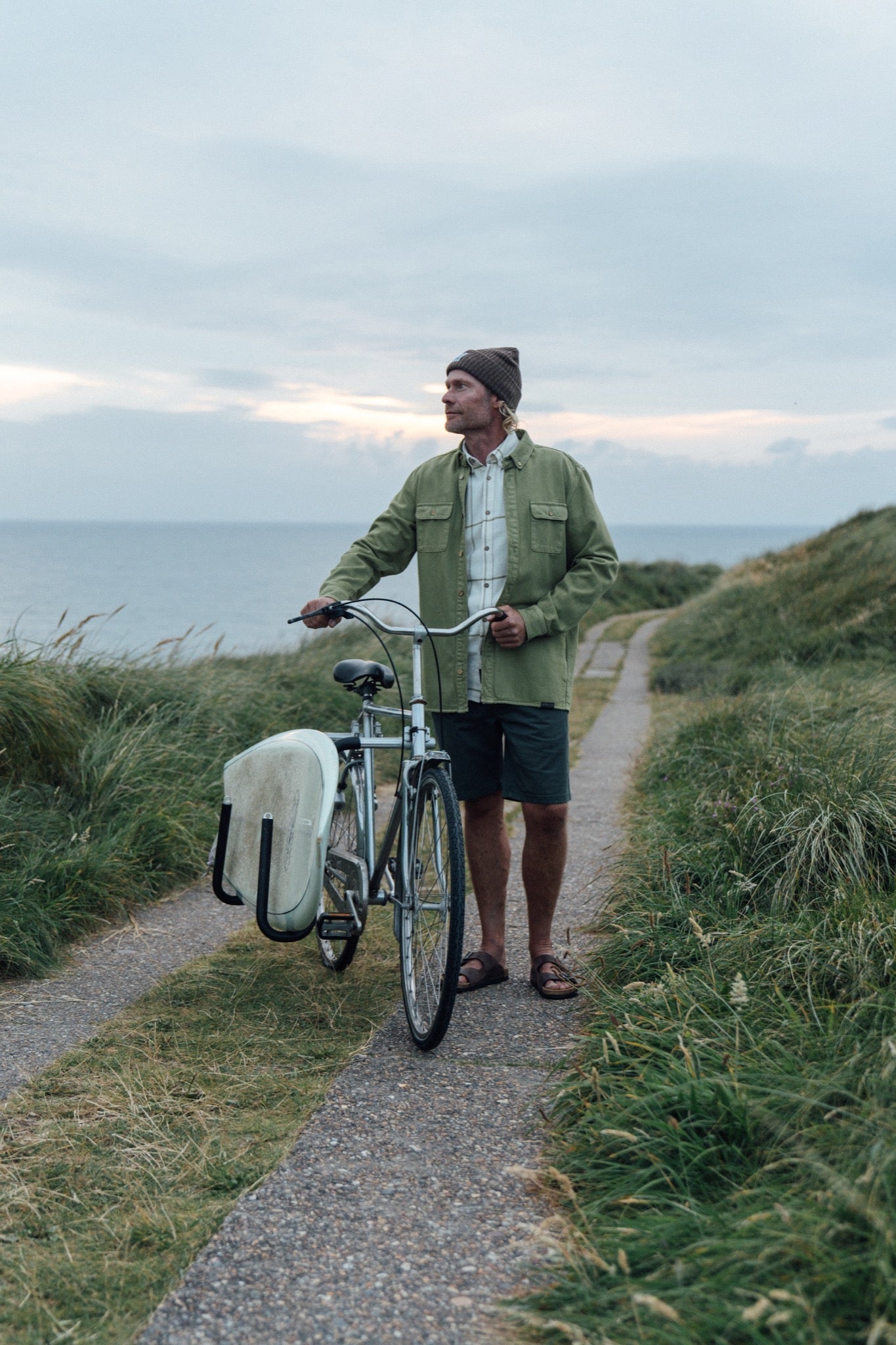 LAKOR Knokkel Shirt Overshirt Mosstone