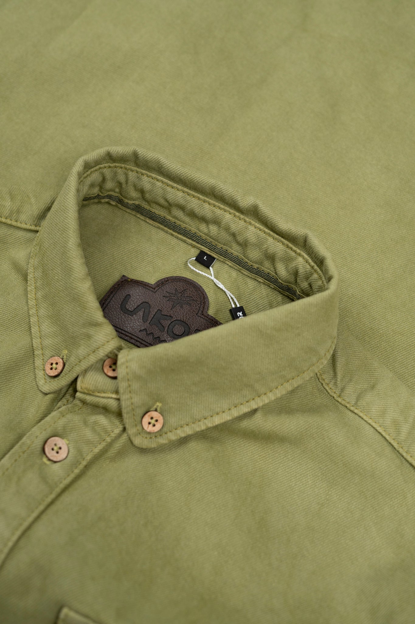 LAKOR Knokkel Shirt Overshirt Mosstone