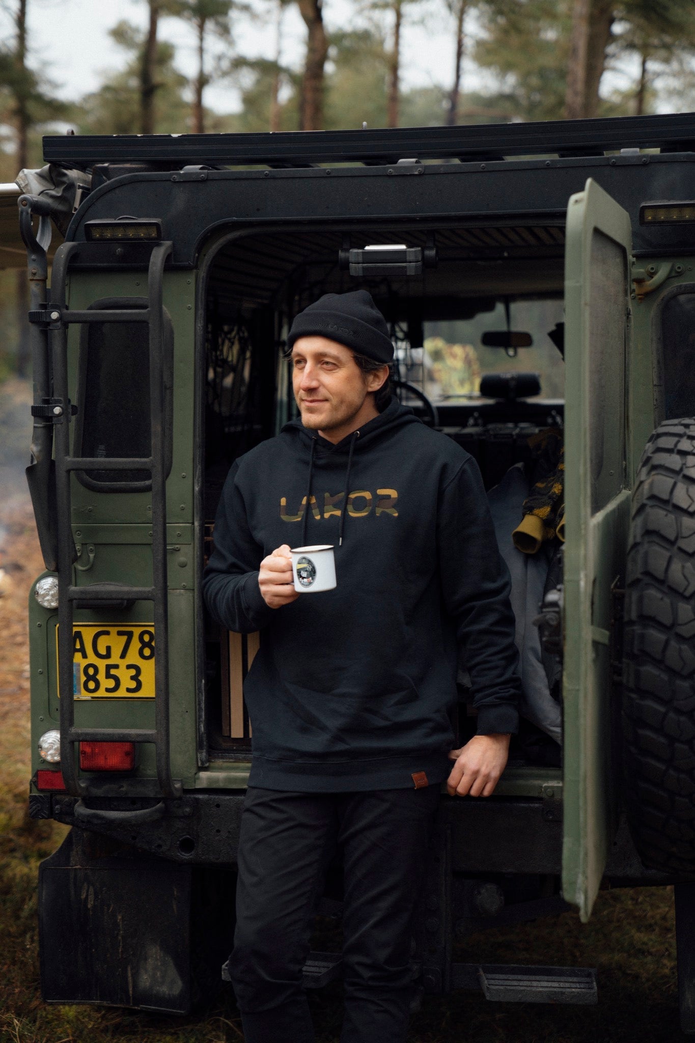 LAKOR LAKOR Dripstop Camo Hoodie Sweatshirt Moonless Night