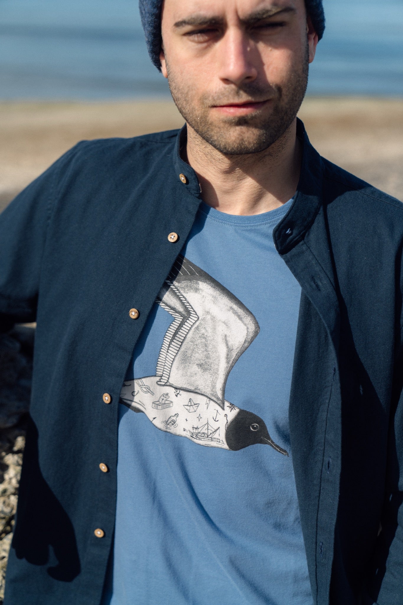 Plain Dal Shirt (Blueberry)